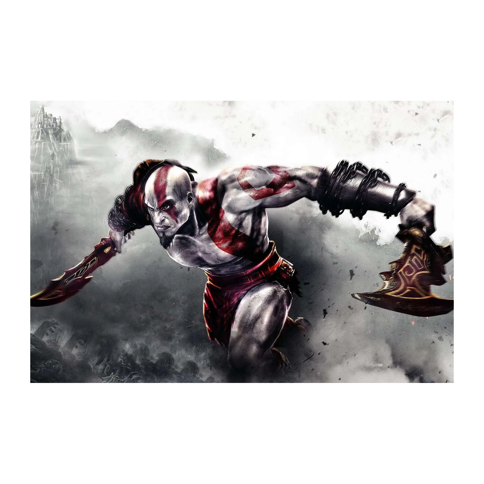 Kratos Fury God of War Wall Art