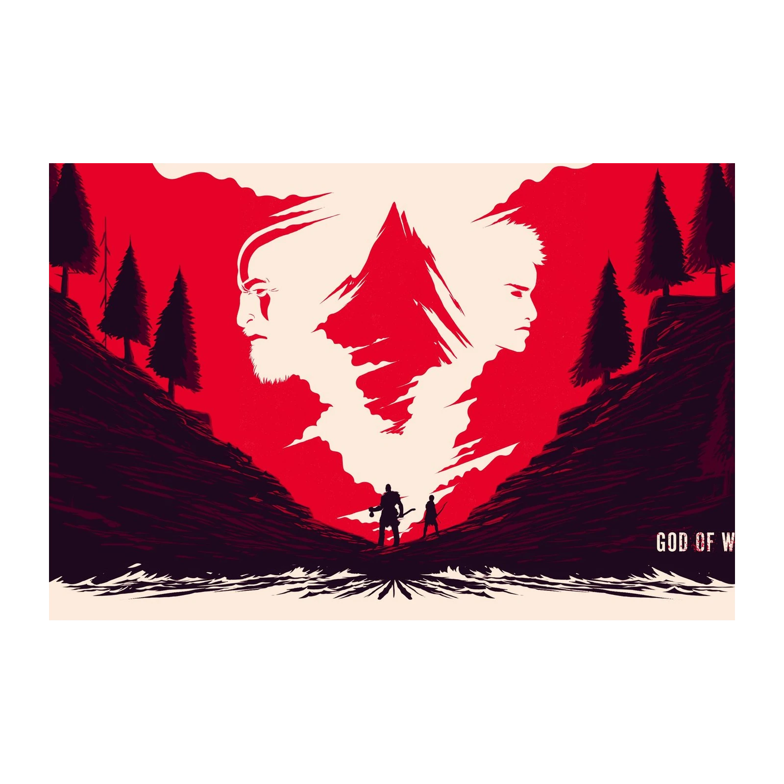 God of War Kratos & Atreus Poster Wall Art
