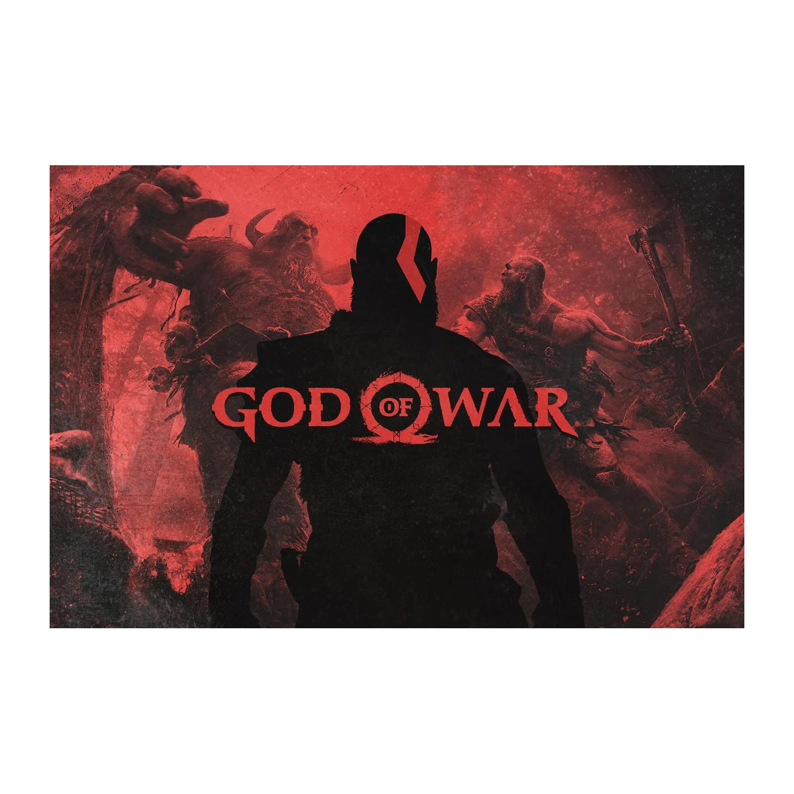 Epic God of War Kratos Wall Art