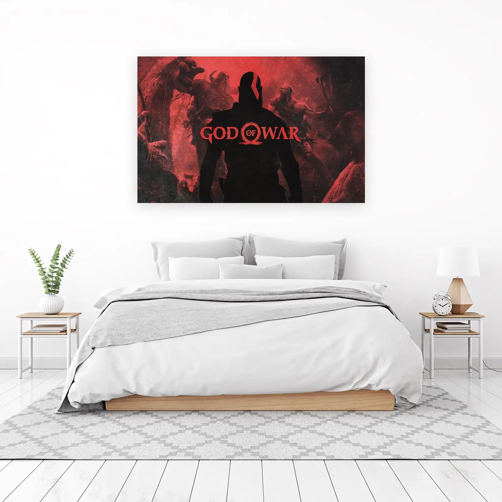 Epic God of War Kratos Wall Art