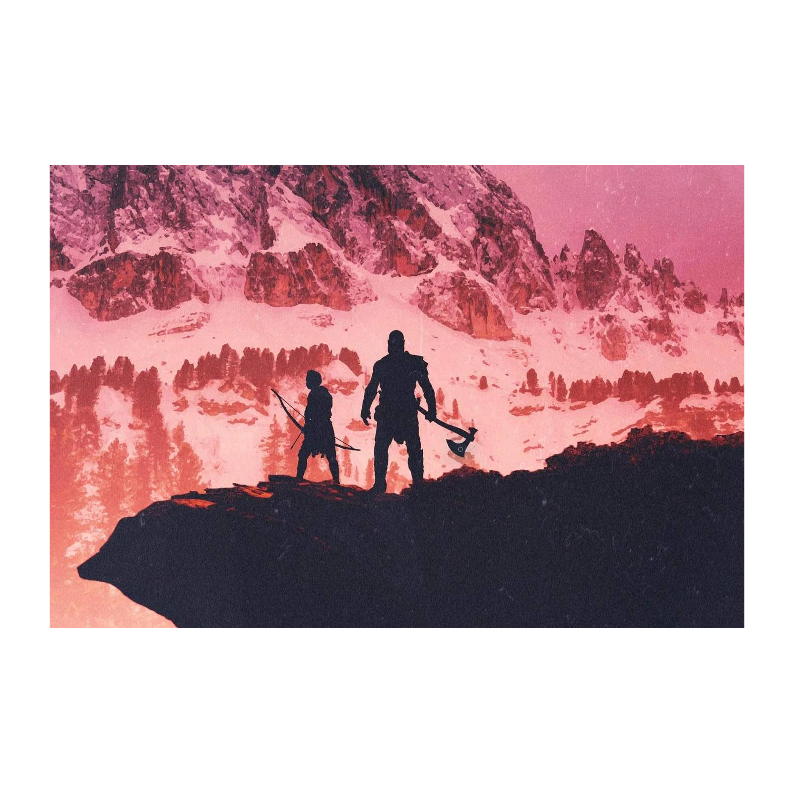 Epic Journey Mountain Silhouette Wall Art