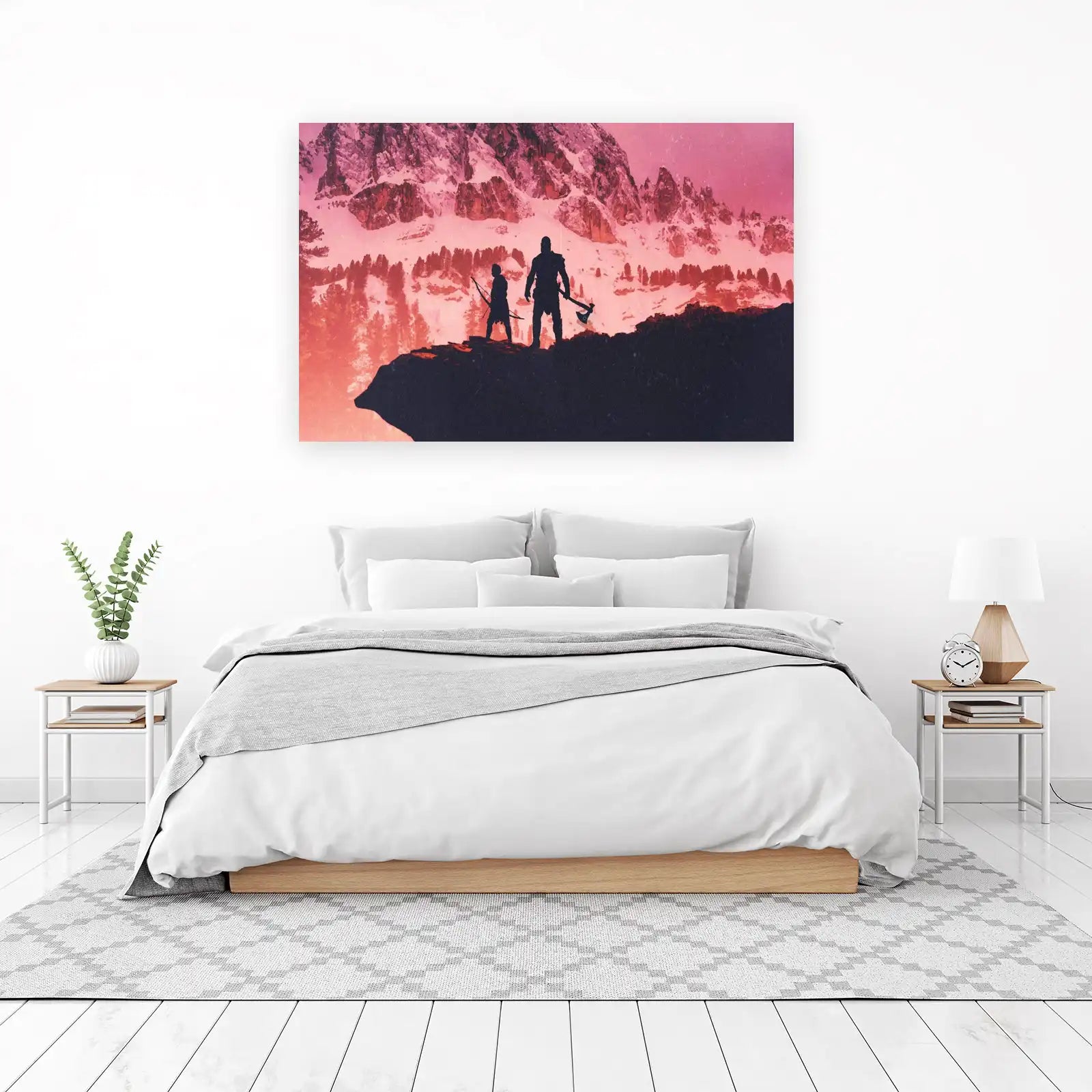 Epic Journey Mountain Silhouette Wall Art