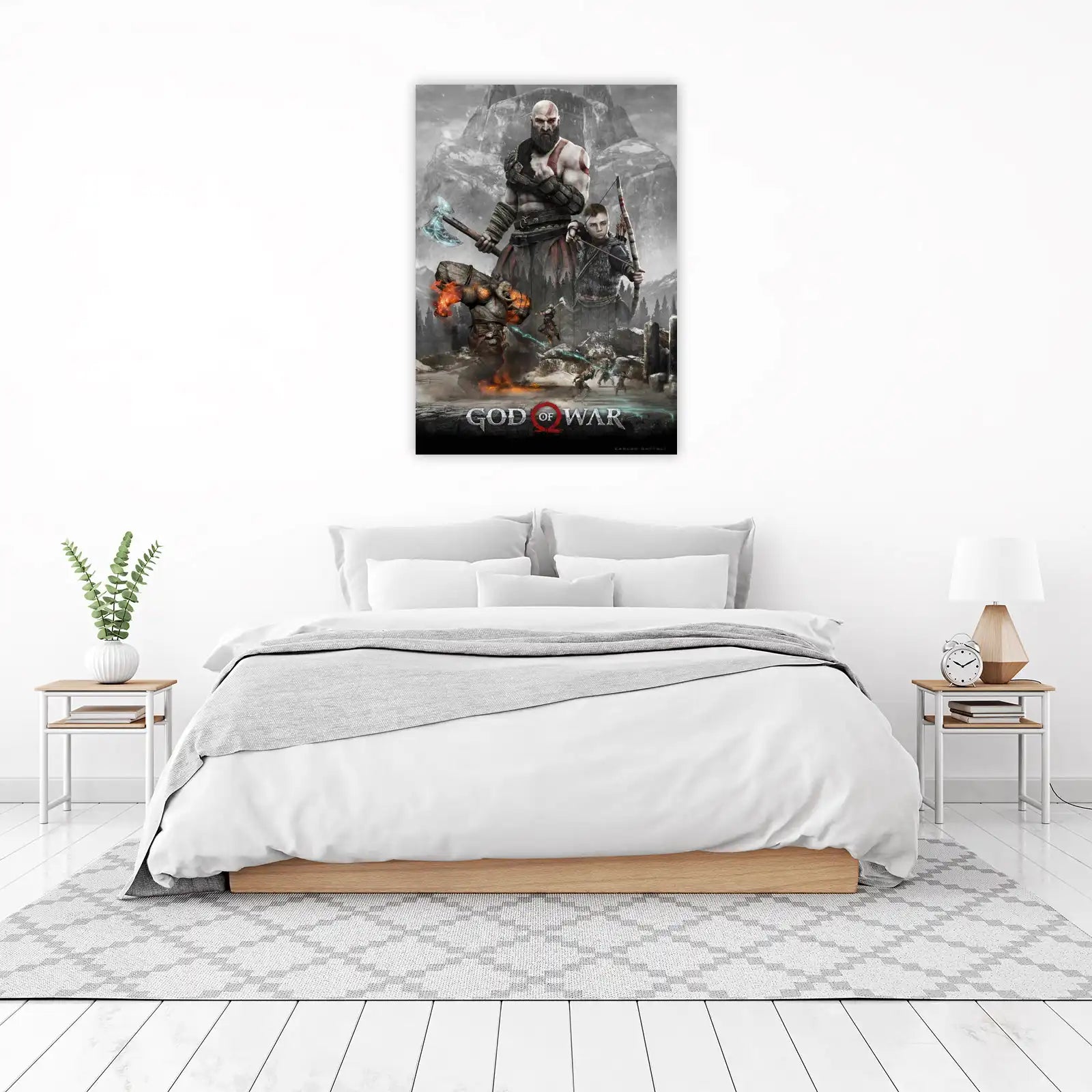 Epic God of War Kratos & Atreus Wall Art