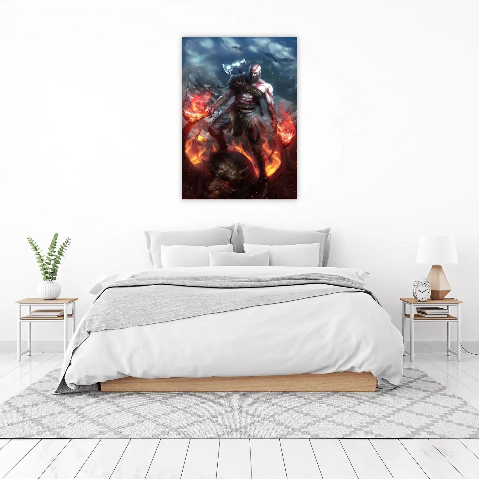 Kratos Fury Wall Art | Epic Gaming Art