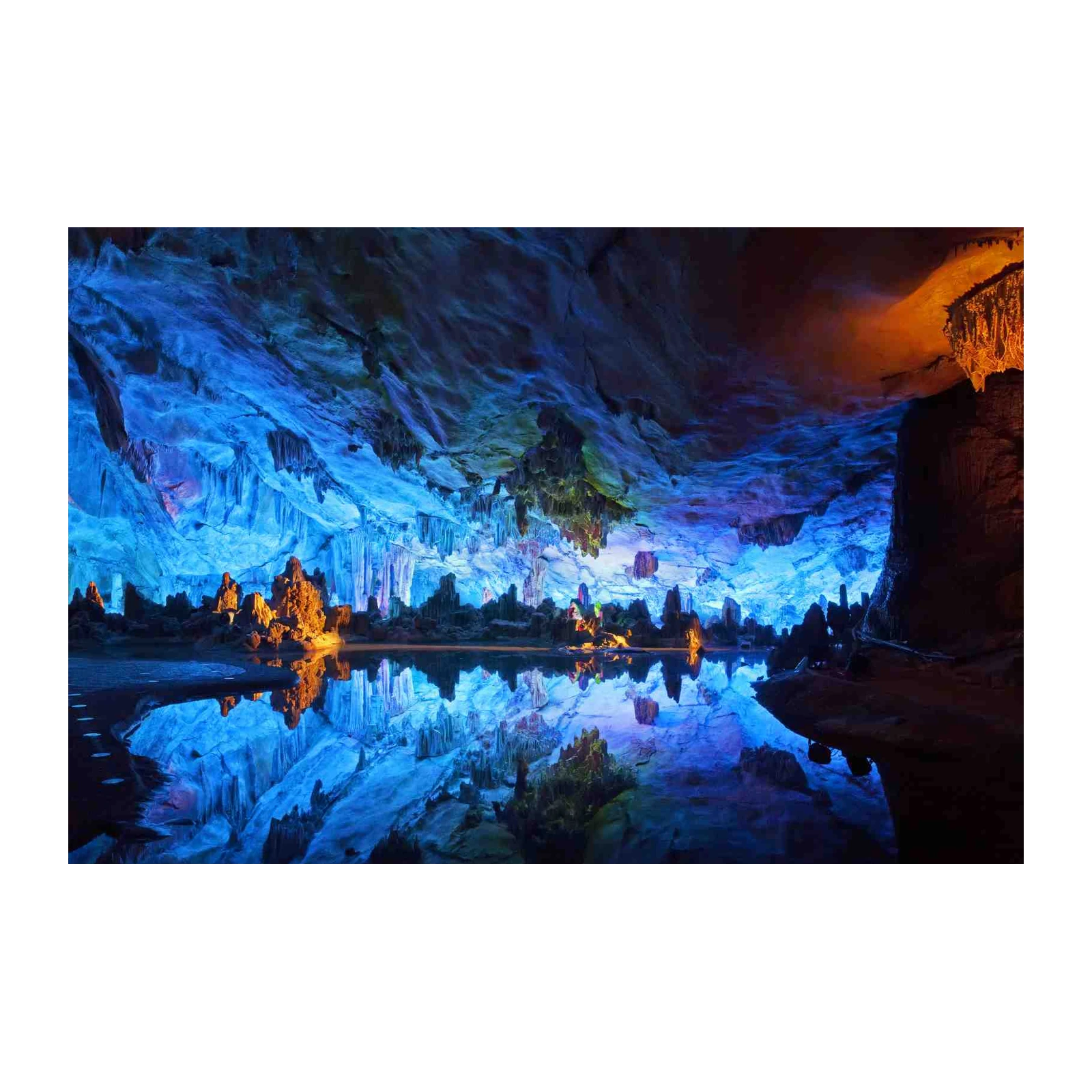 Mystical Cave Reflections Wall Art