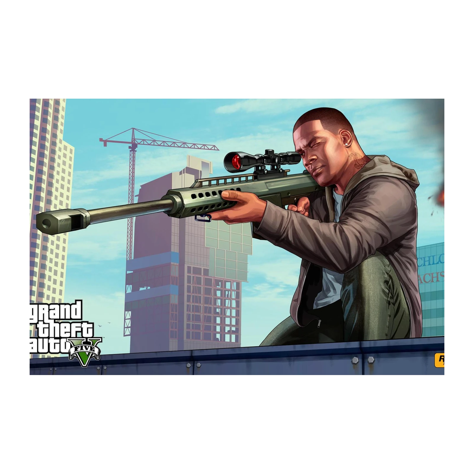 Urban Sniper Action Grand Theft Auto V Wall Art