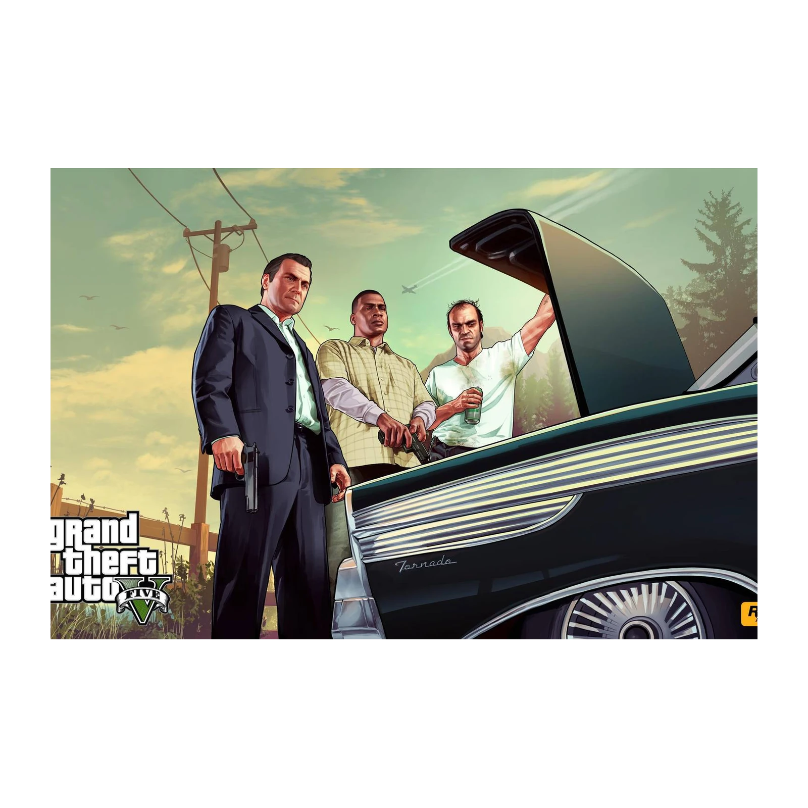 Grand Theft Auto V Characters Wall Art