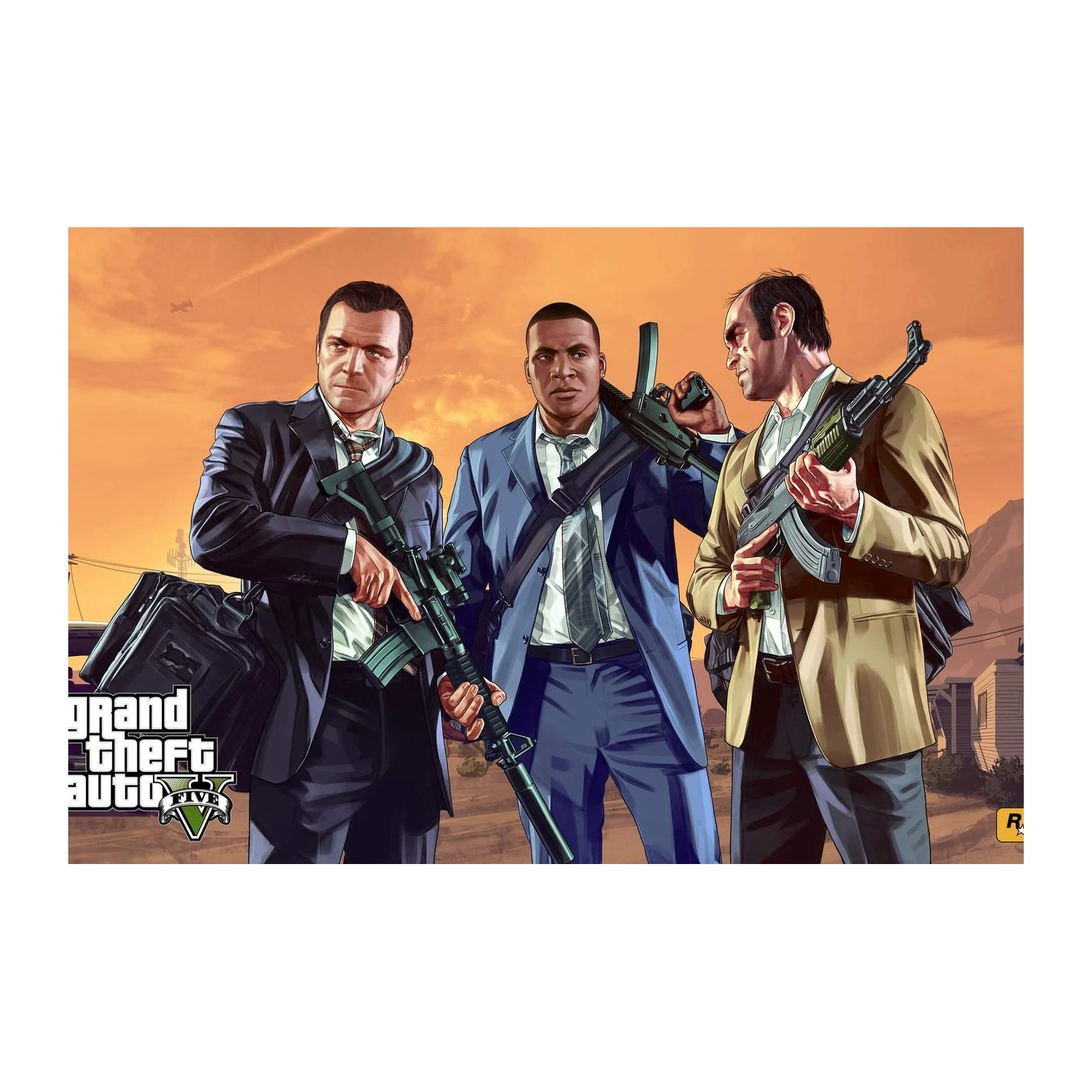 Iconic Trio GTA V Gangster Wall Art