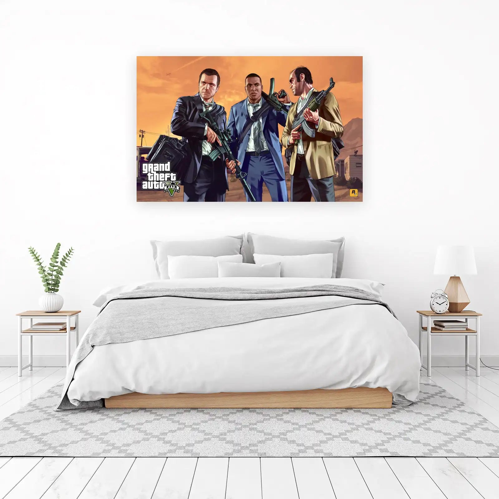 Iconic Trio GTA V Gangster Wall Art
