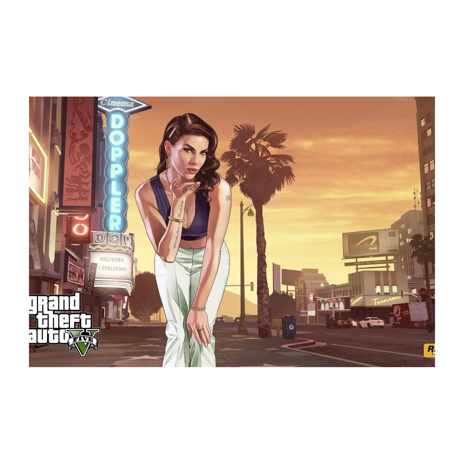 Grand Theft Auto V Hollywood Glamour Wall Art