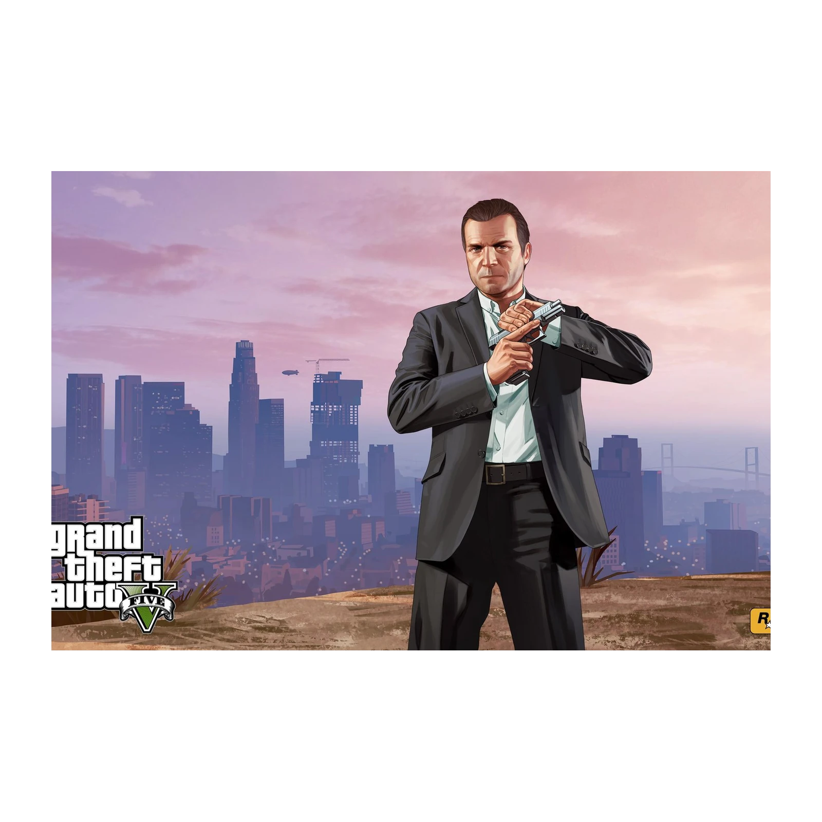 Michael GTA V City Vigilante Wall Art