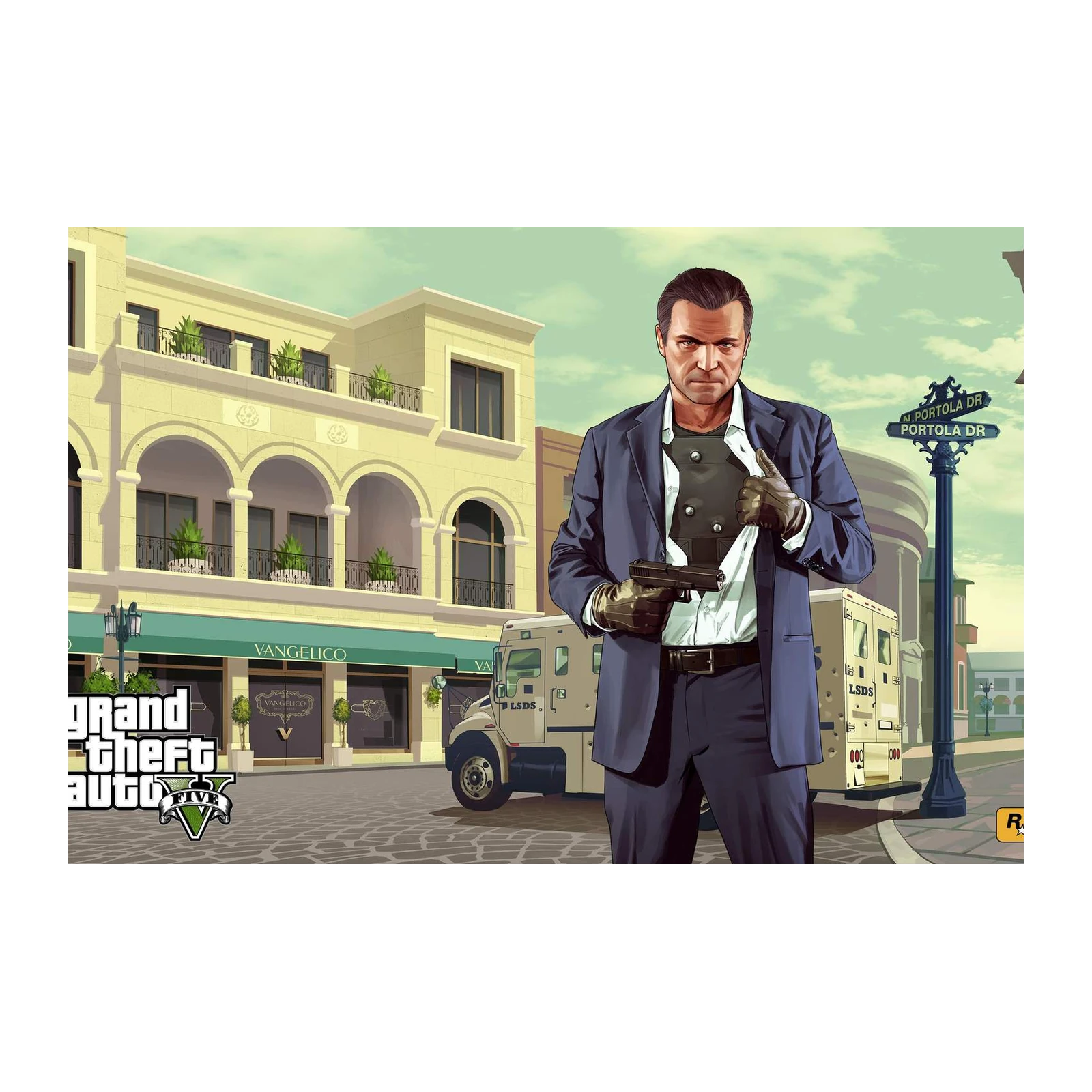 Bold Michael De Santa GTA V Wall Art