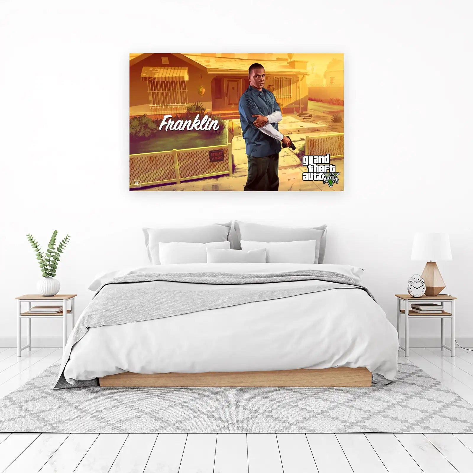 Franklin GTA V Character Art Wall Art