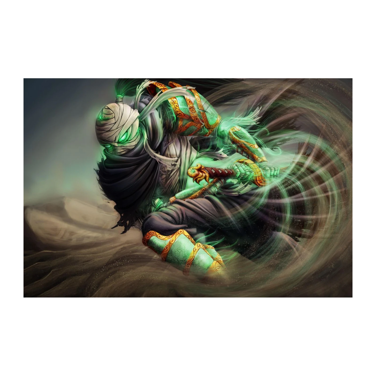 Mystic Warrior Desert Phantom Wall Art