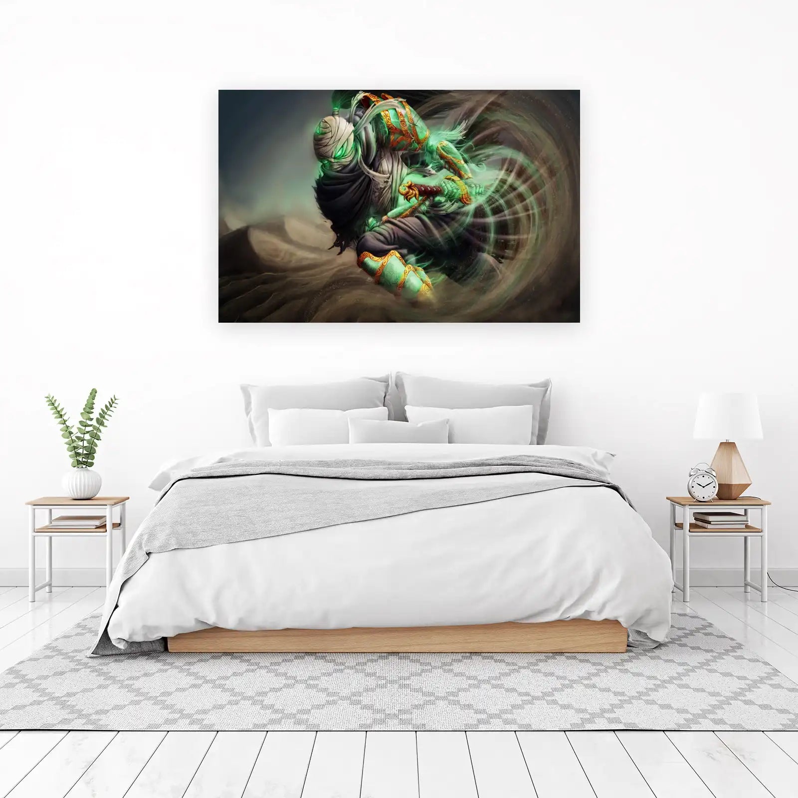Mystic Warrior Desert Phantom Wall Art