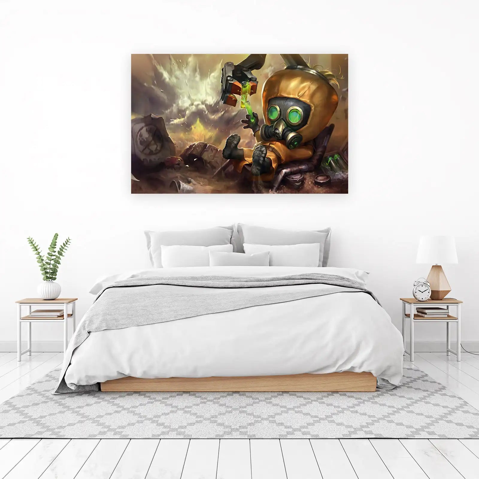 Hazardous Chemist Chibi "Danger Zone" Wall Art