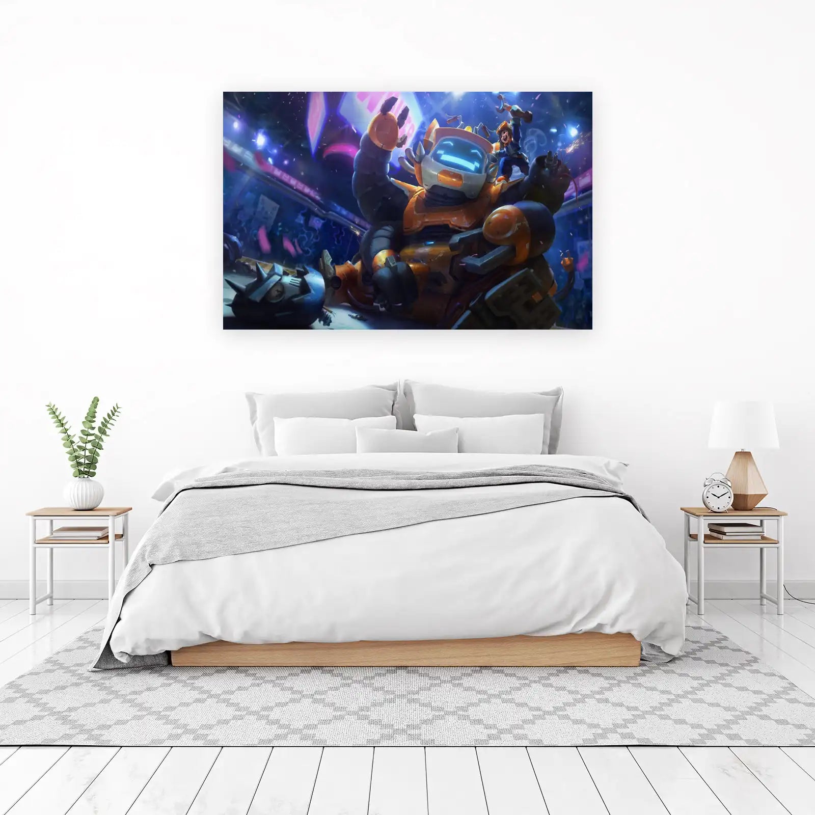 Robotic Victory Mech & Pilot Wall Art