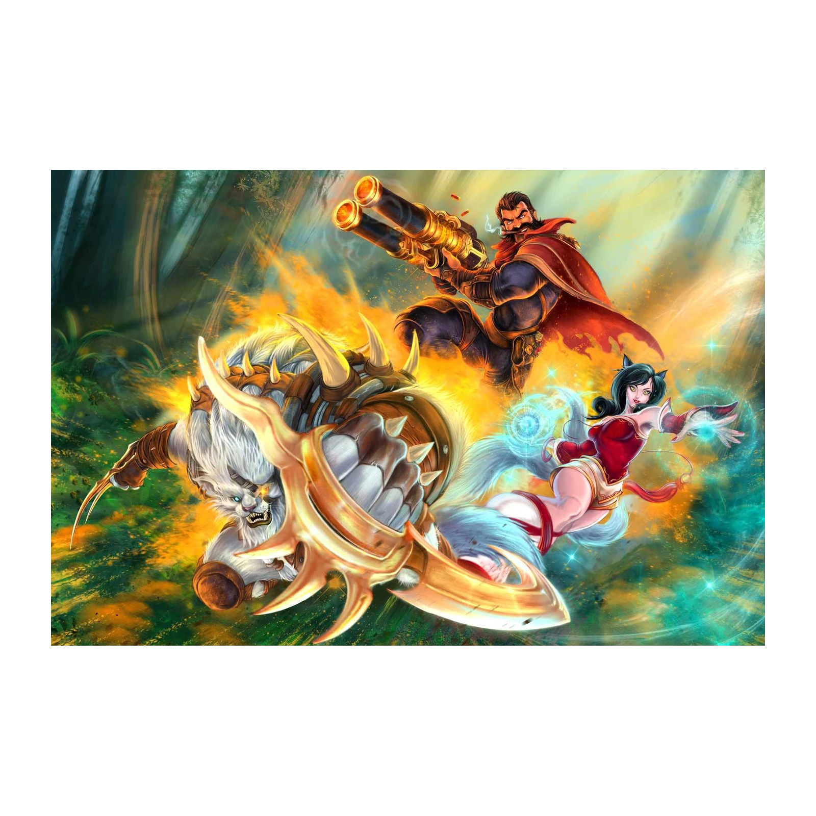 Gaming Action Heroes Wall Art