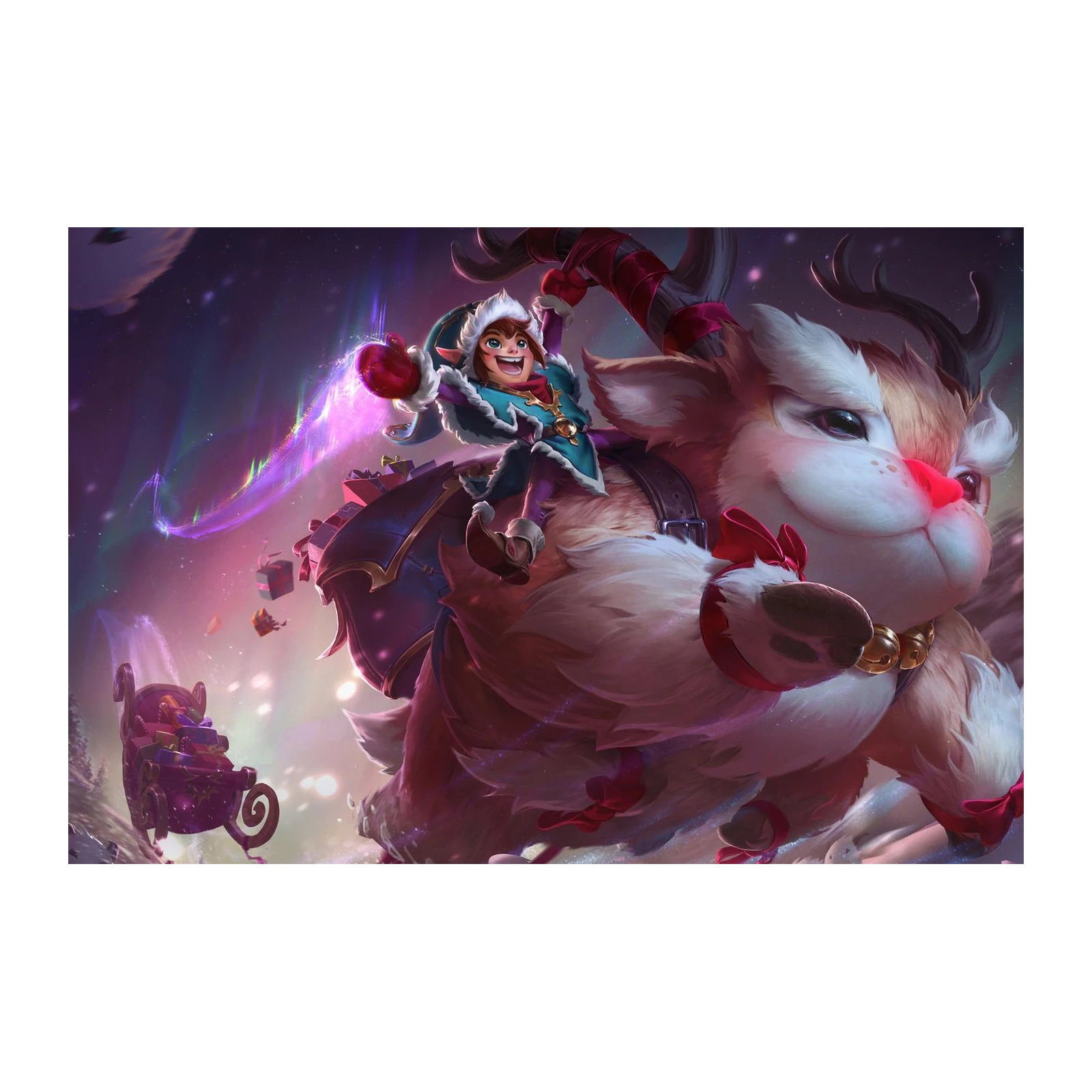 Festive Fae & Fluffy Companion Wall Art