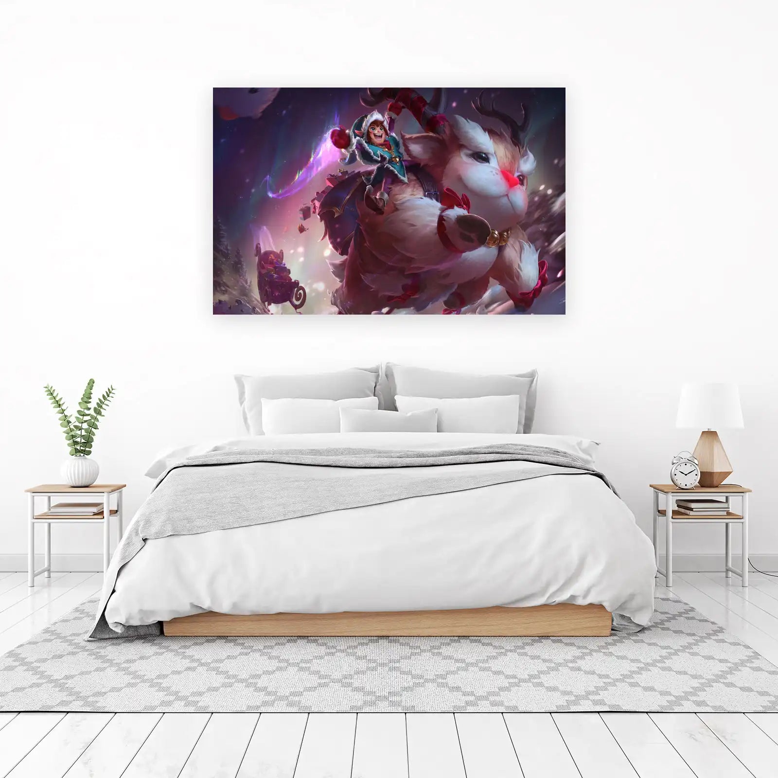 Festive Fae & Fluffy Companion Wall Art
