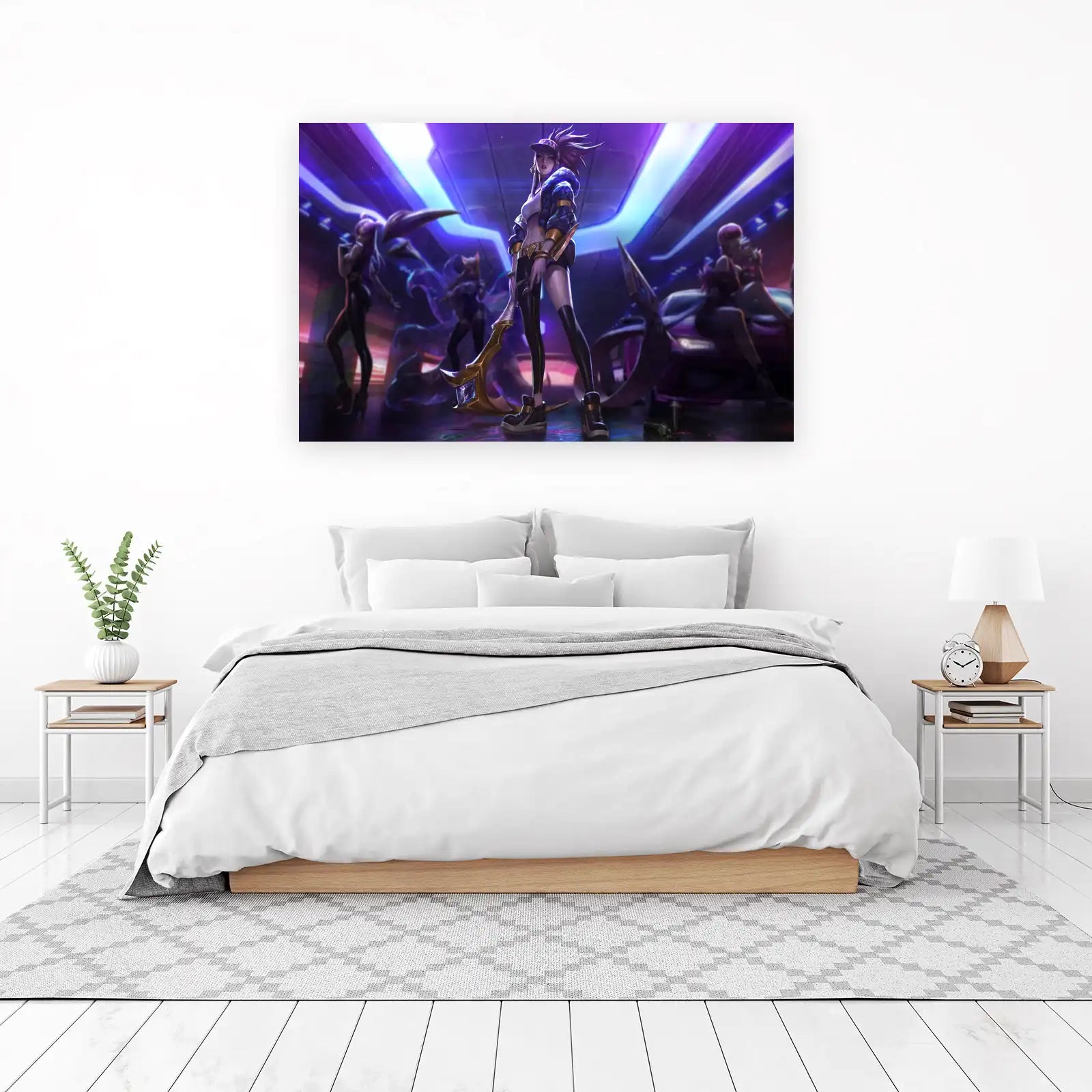 KDA Akali Purple Haze Wall Art