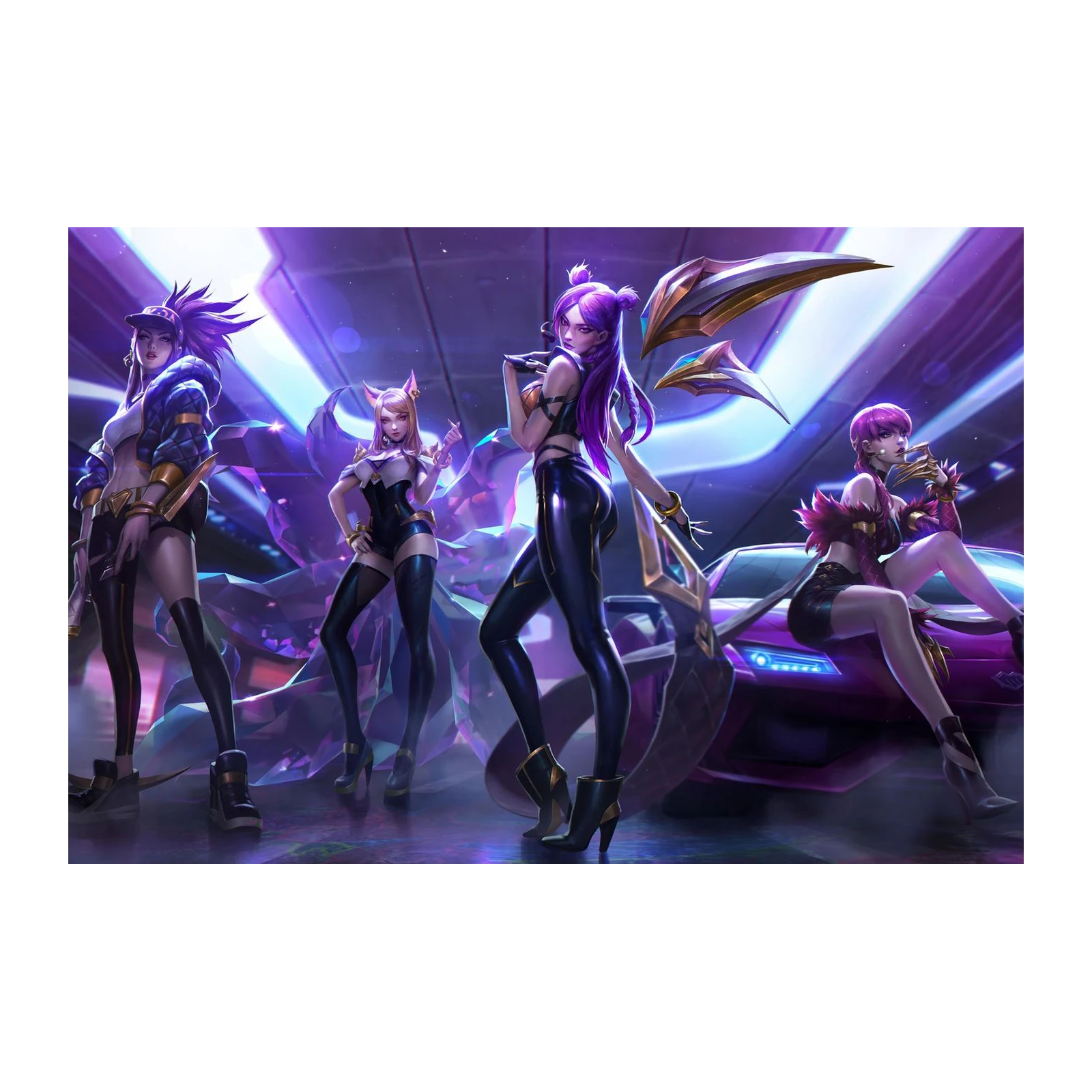 K/DA Prestige K/DA All Out Pop Stars Wall Art