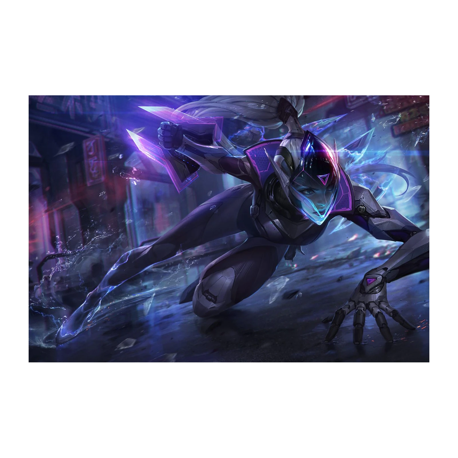Cyberpunk Assassin Art Wall Art