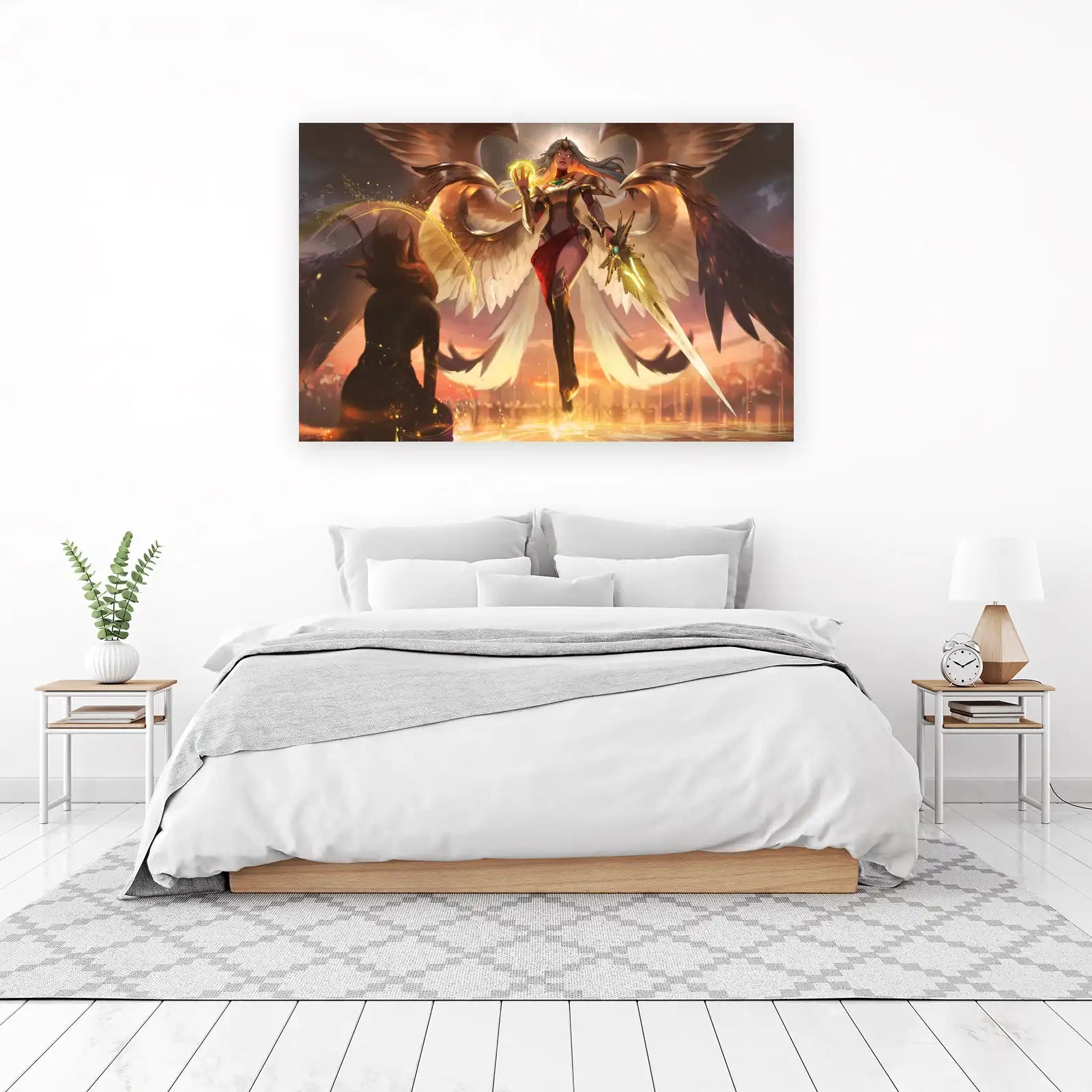 Radiant Angel Warrior Wall Art