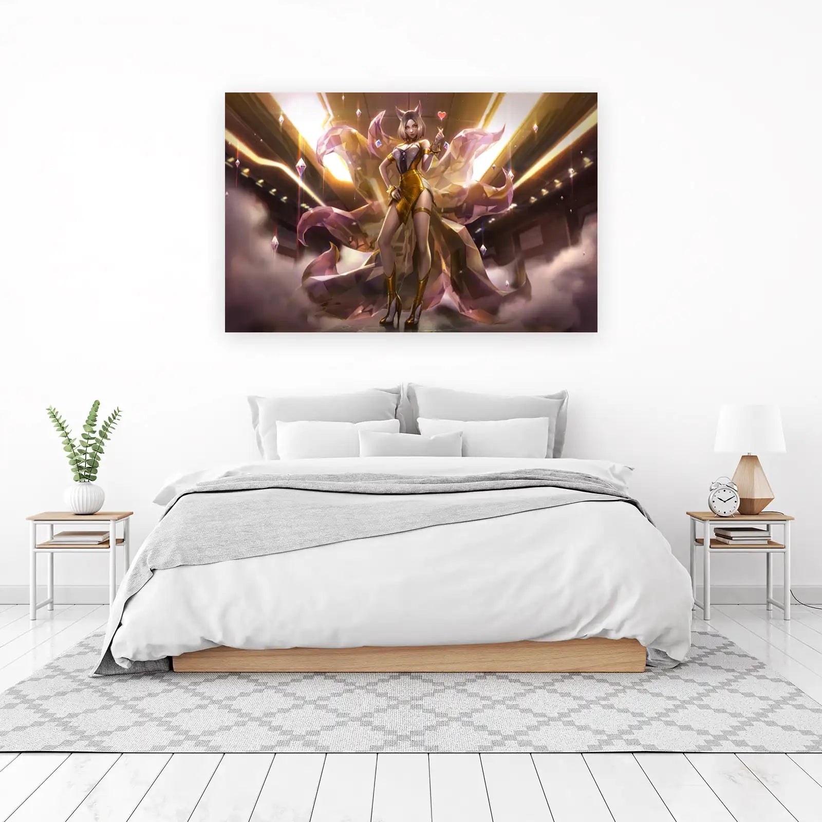 K/DA Ahri Pop Star Gold Outfit Wall Art