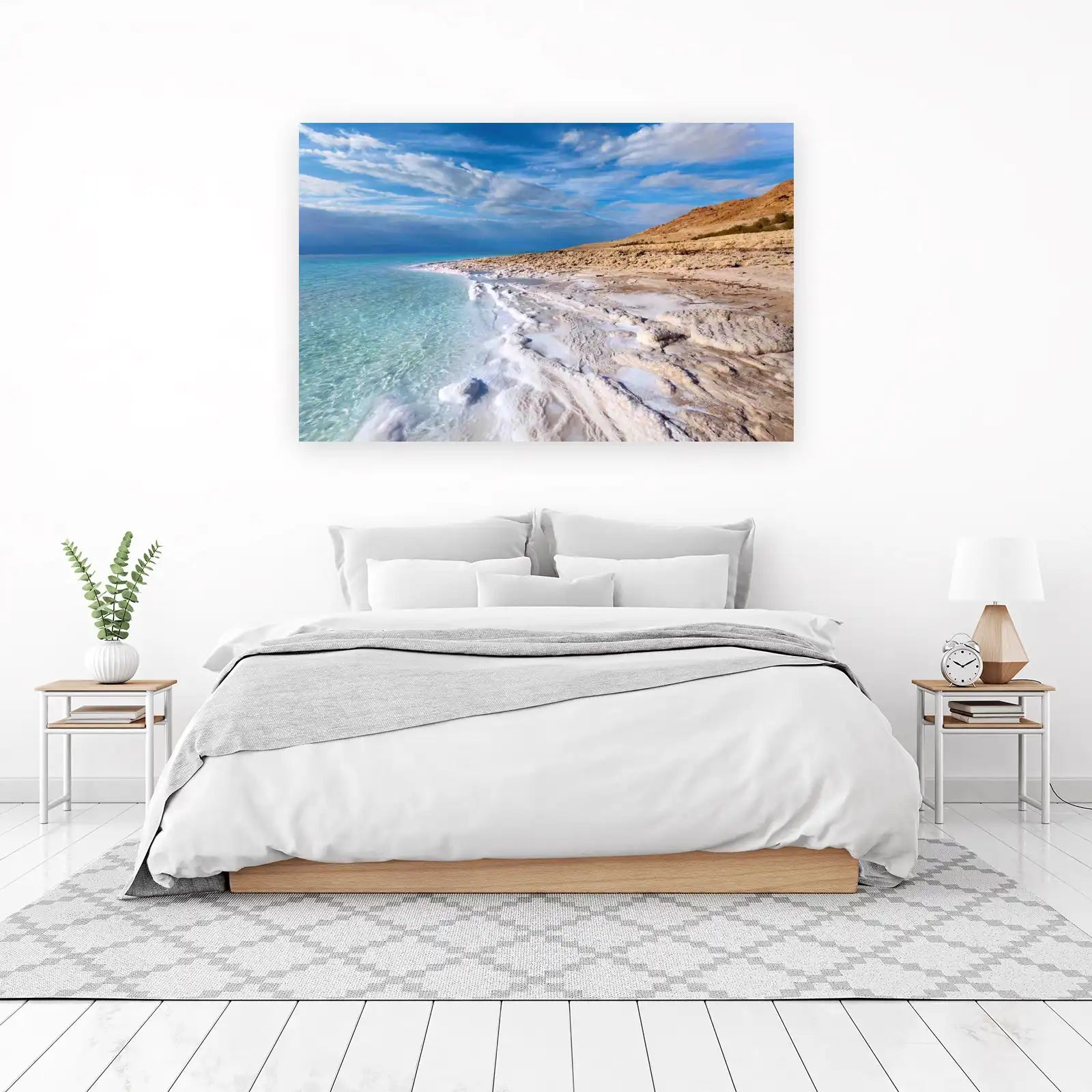 Tranquil Dead Sea Shoreline Wall Art