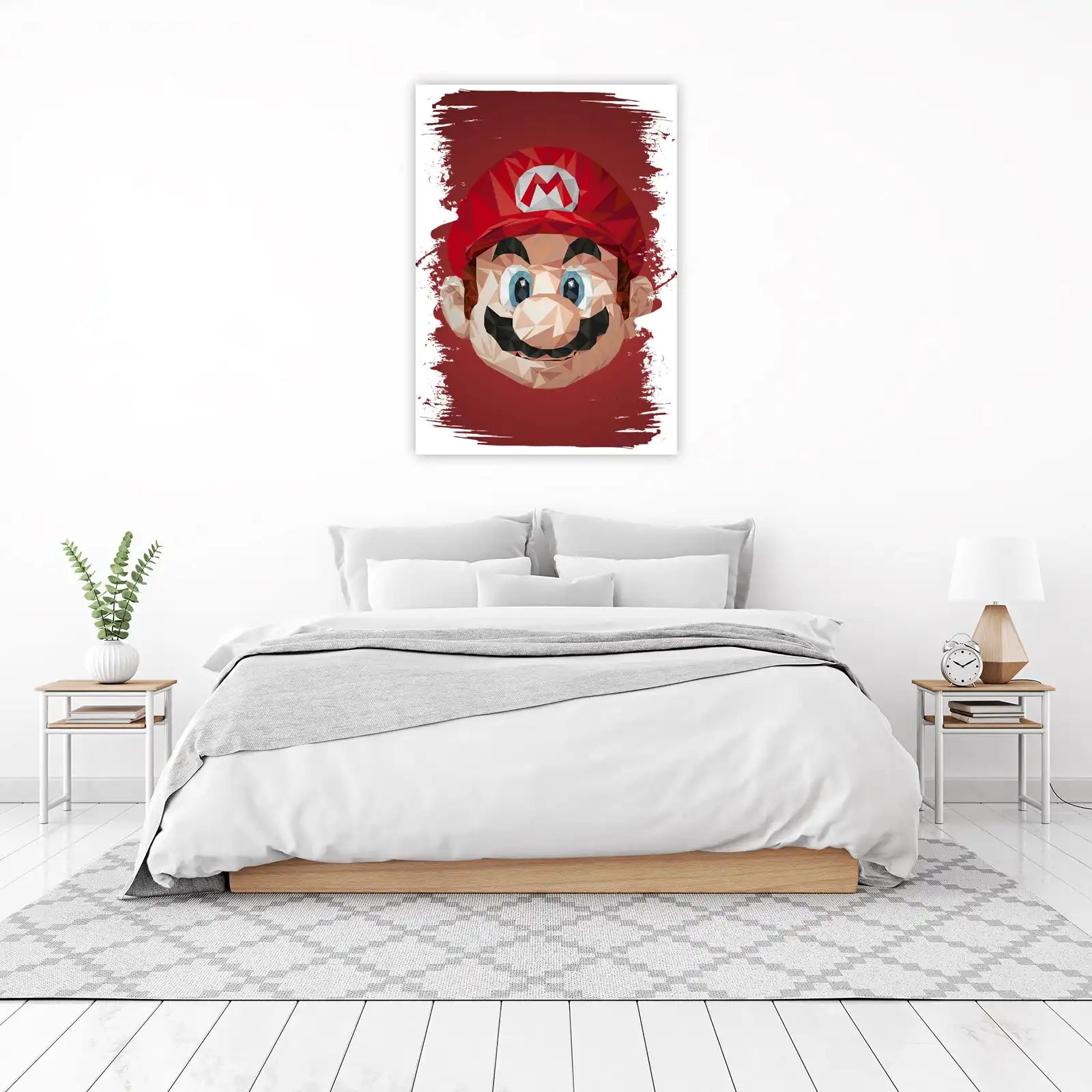 Geometric Mario Pop Art Wall Art