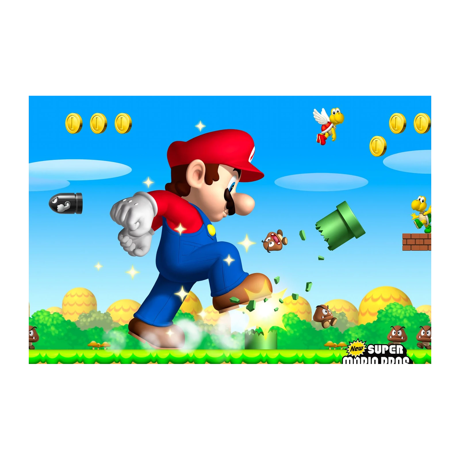 Iconic Mario Bros. Adventure Wall Art