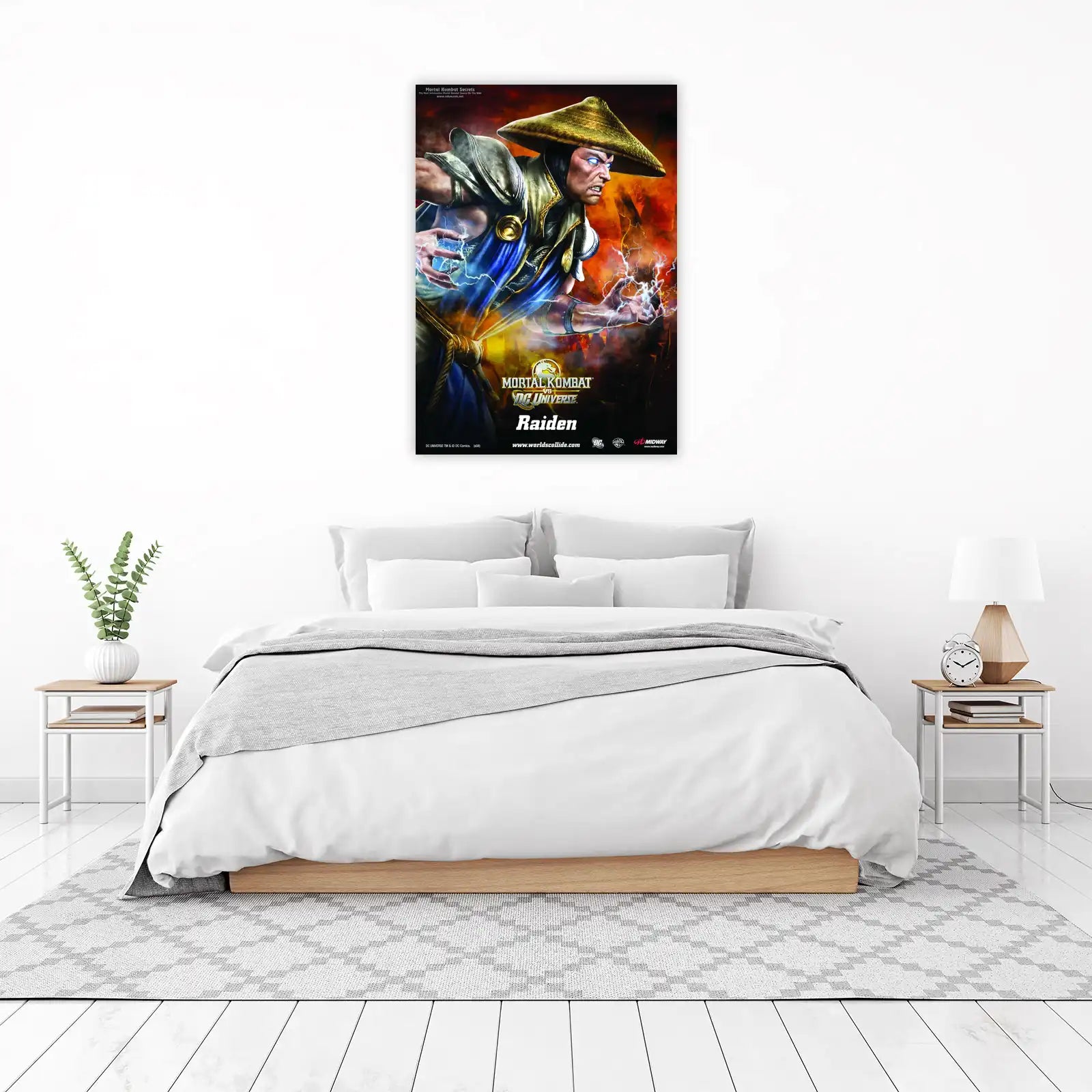 Mortal Kombat Raiden Lightning Bolt Wall Art