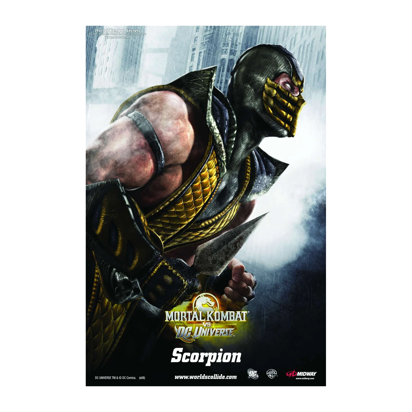 Scorpion Mortal Kombat vs DC Universe Wall Art