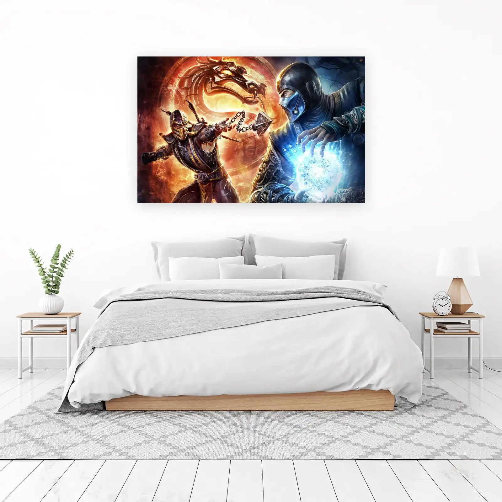 Mortal Kombat Scorpion vs Sub-Zero Wall Art