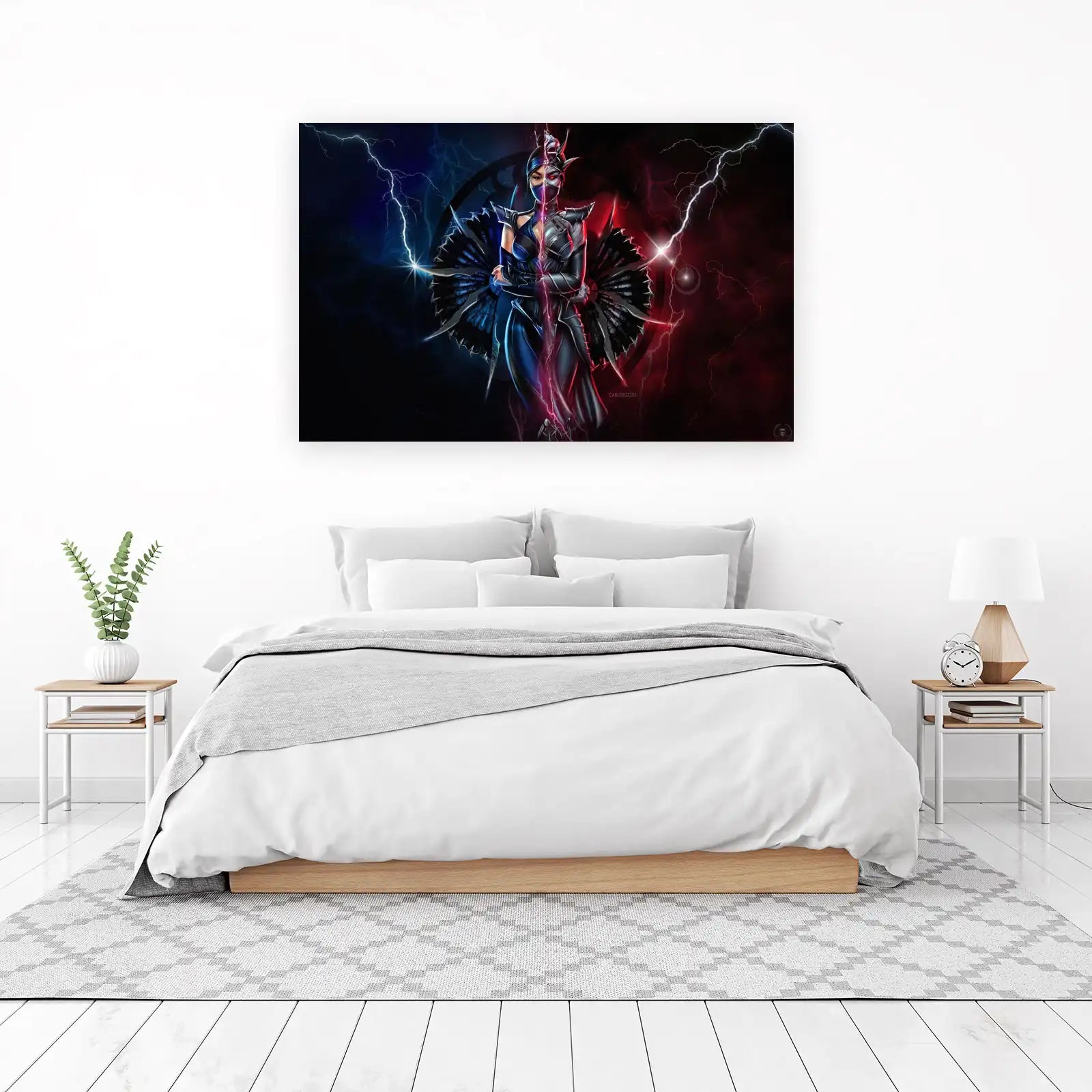 Epic Warrior Lightning Wall Art