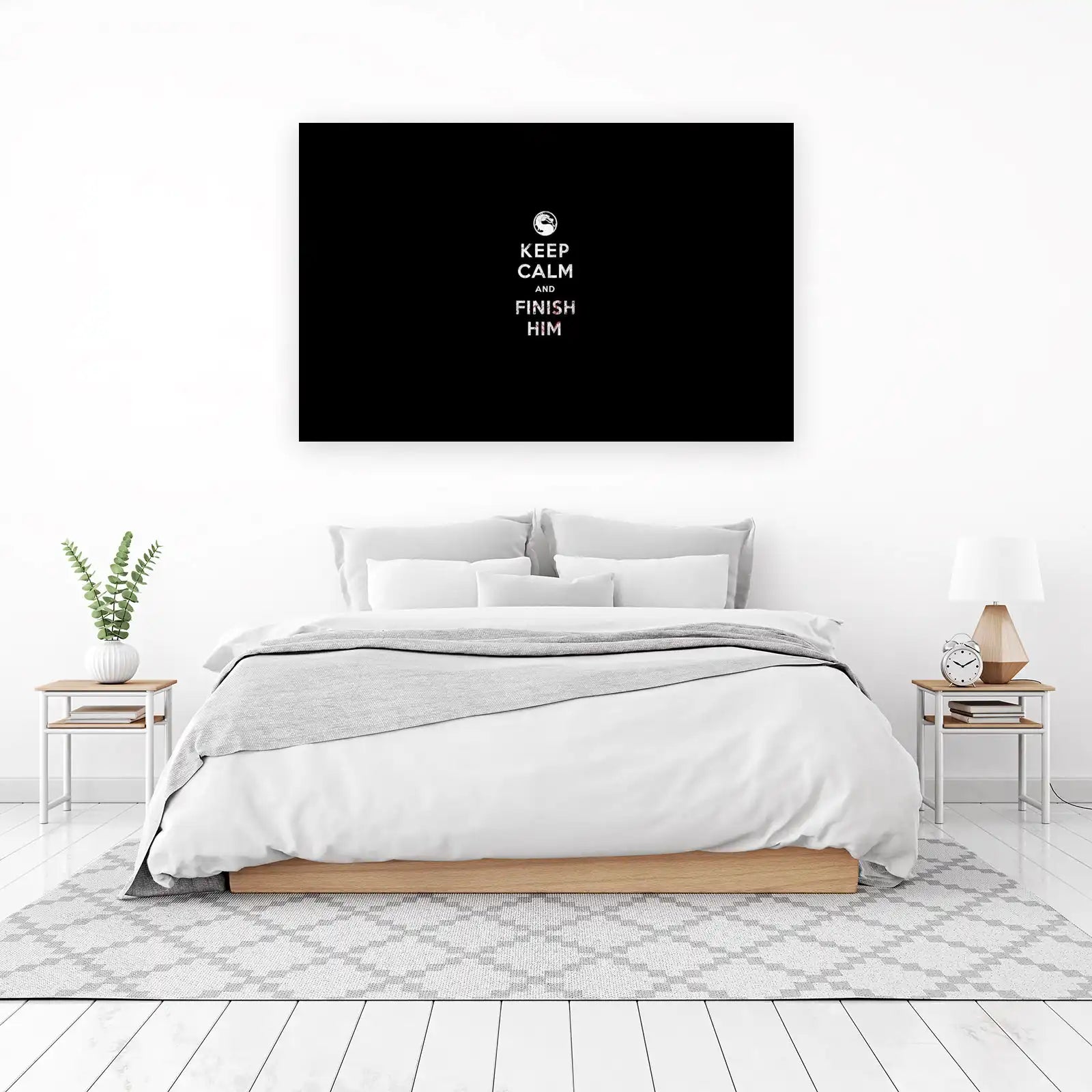 Mortal Kombat Keep Calm Finish Him Wall Art