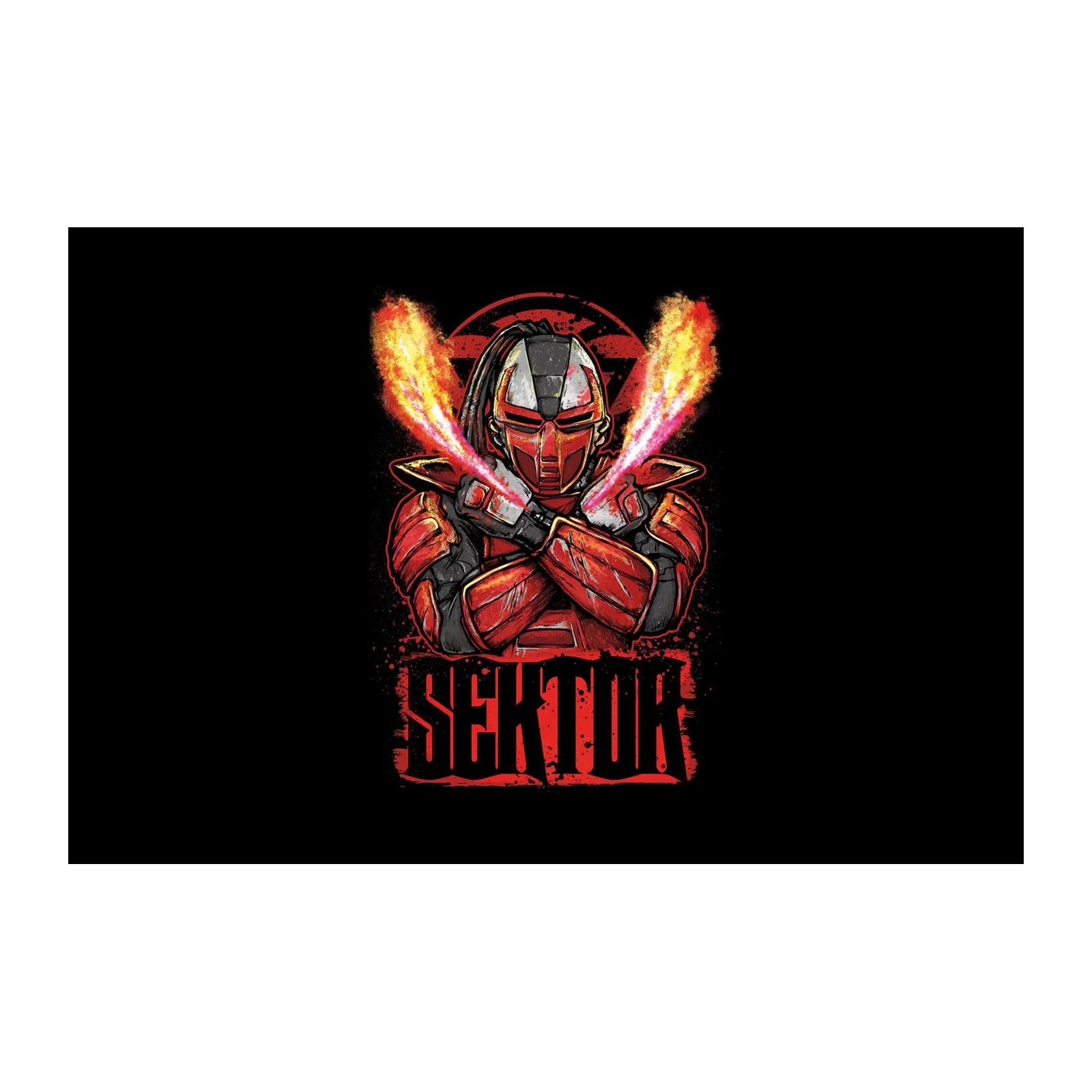 Fiery Sektor Warrior Wall Art