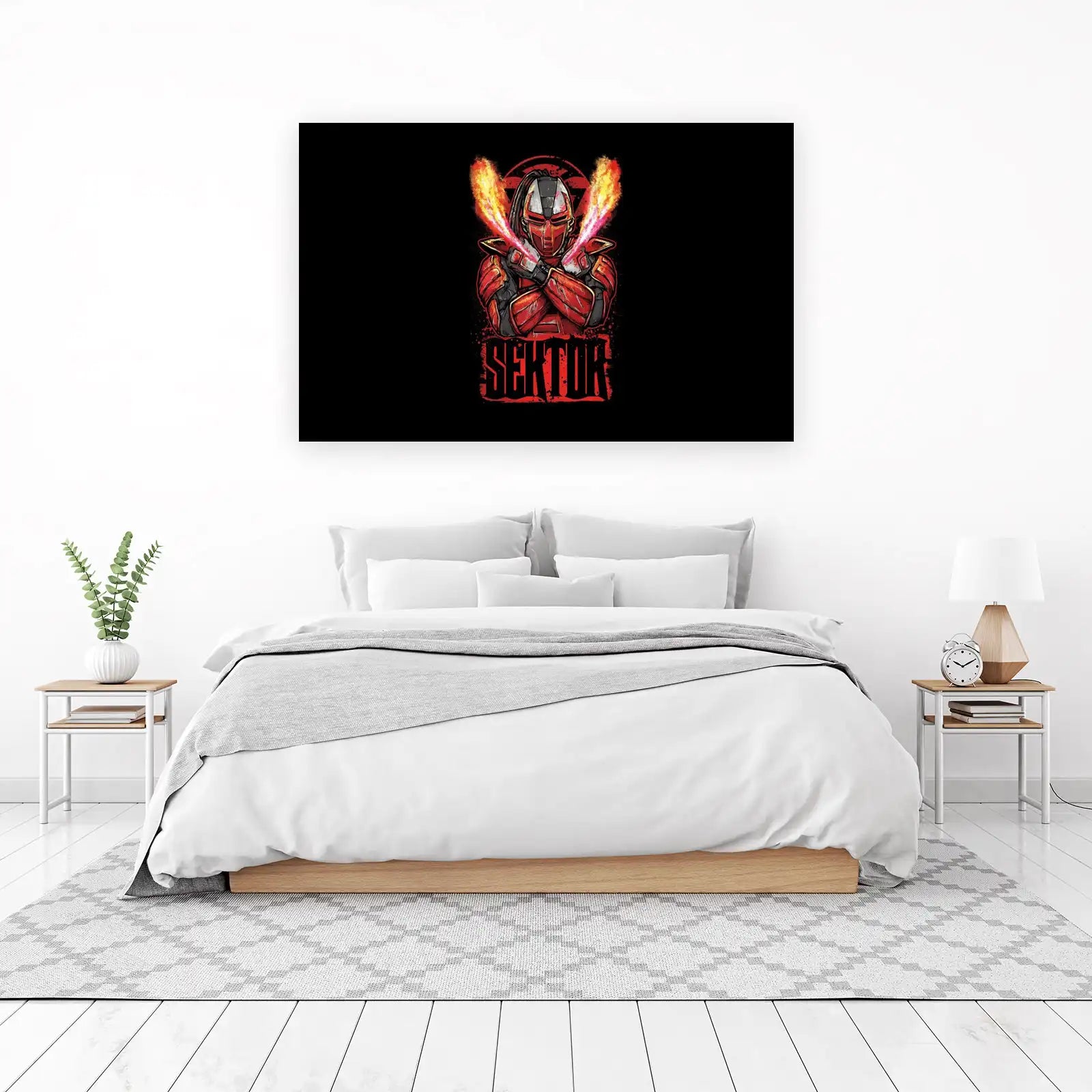 Fiery Sektor Warrior Wall Art