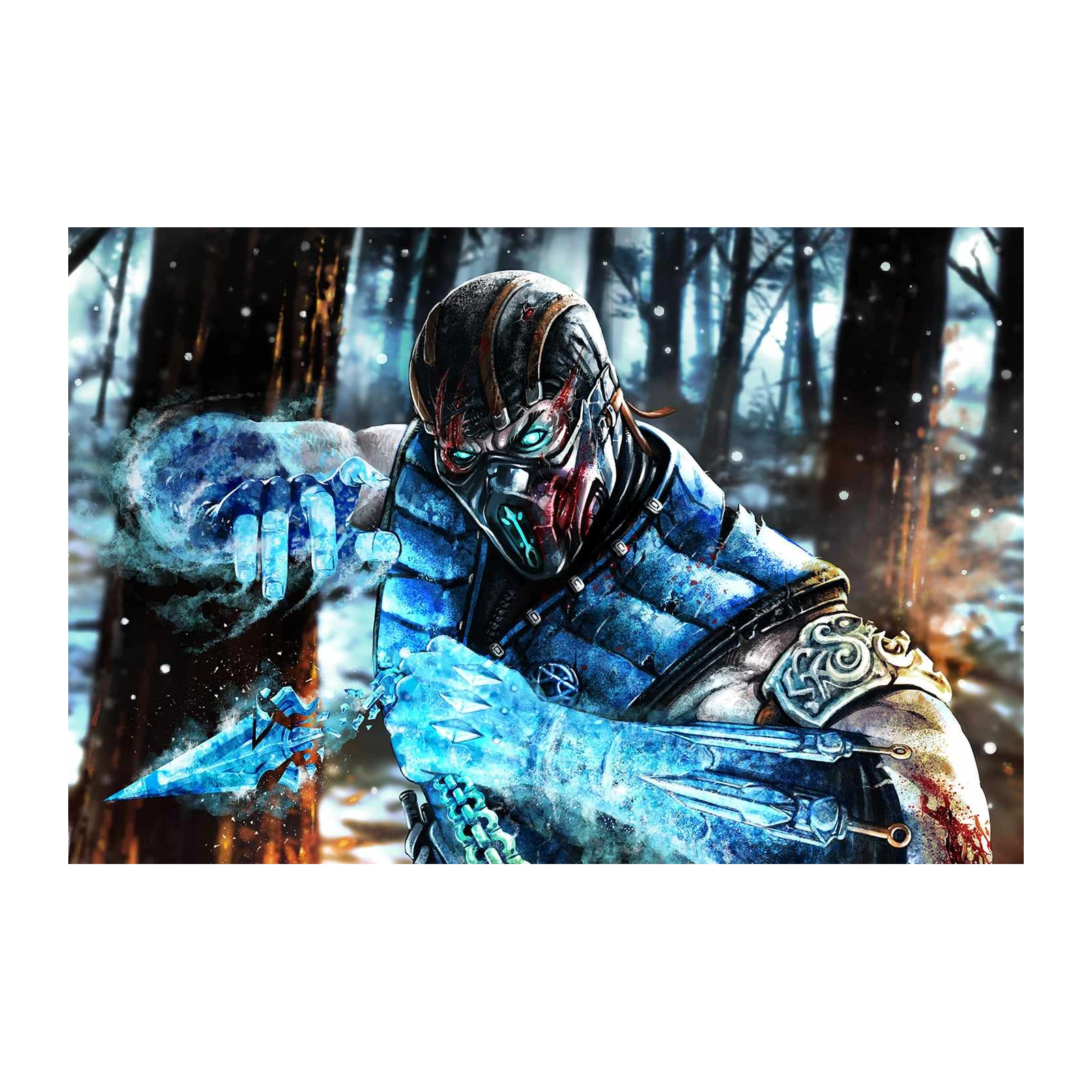 Mortal Kombat Sub-Zero Frozen Fury Wall Art