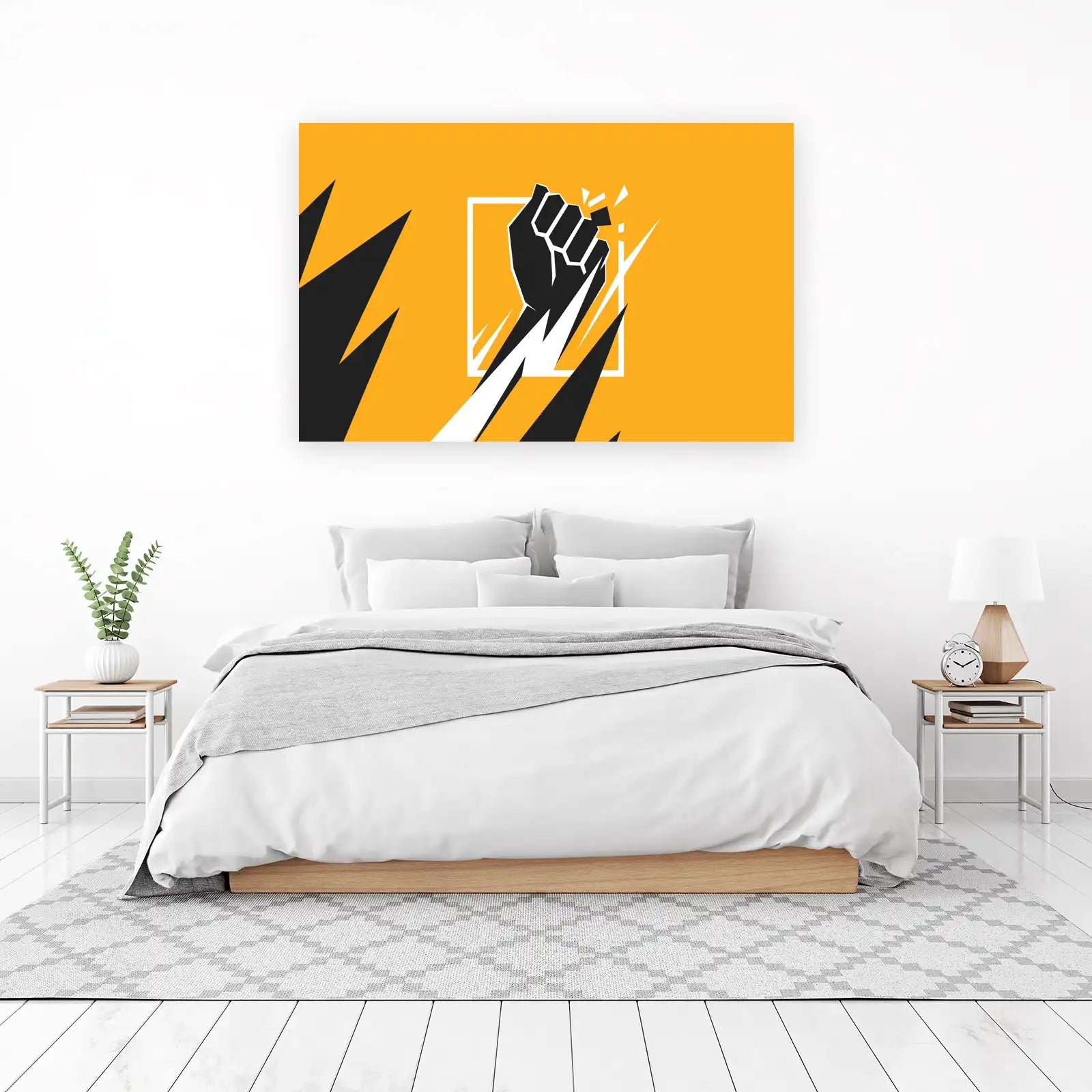 Bold Fist Breakthrough Motivational Wall Art