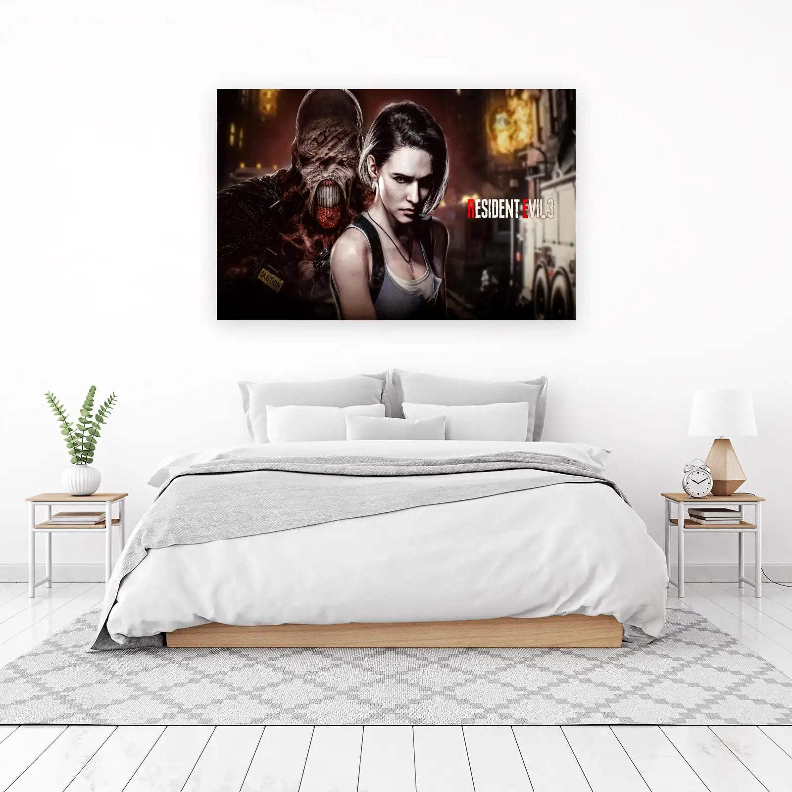 Resident Evil 3 Nemesis vs Jill Valentine Wall Art