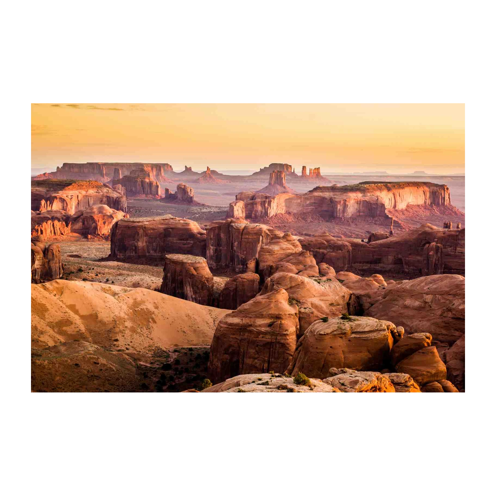 Monument Valley Sunset Landscape Wall Art