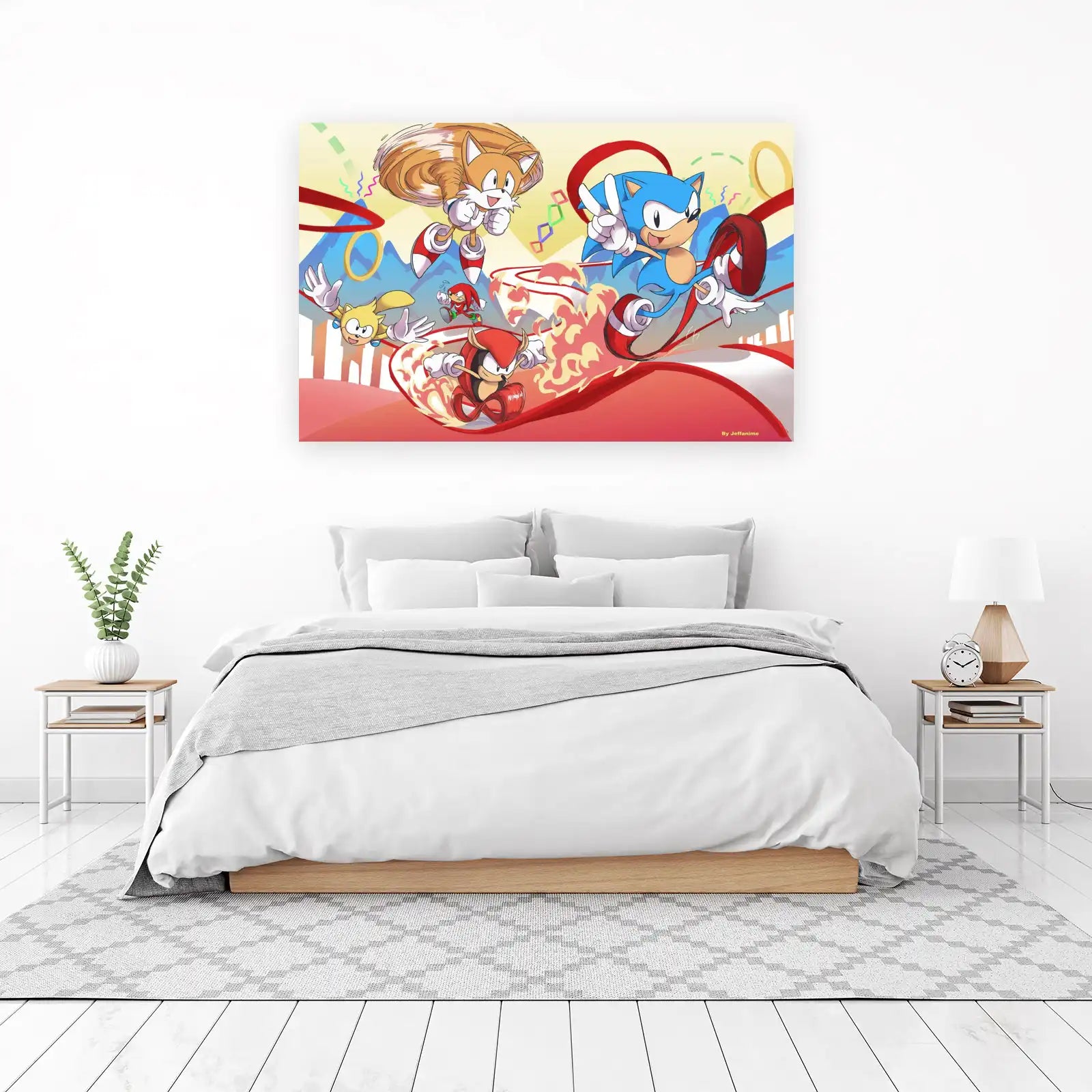 Sonic Heroes Action Dynamic Wall Art