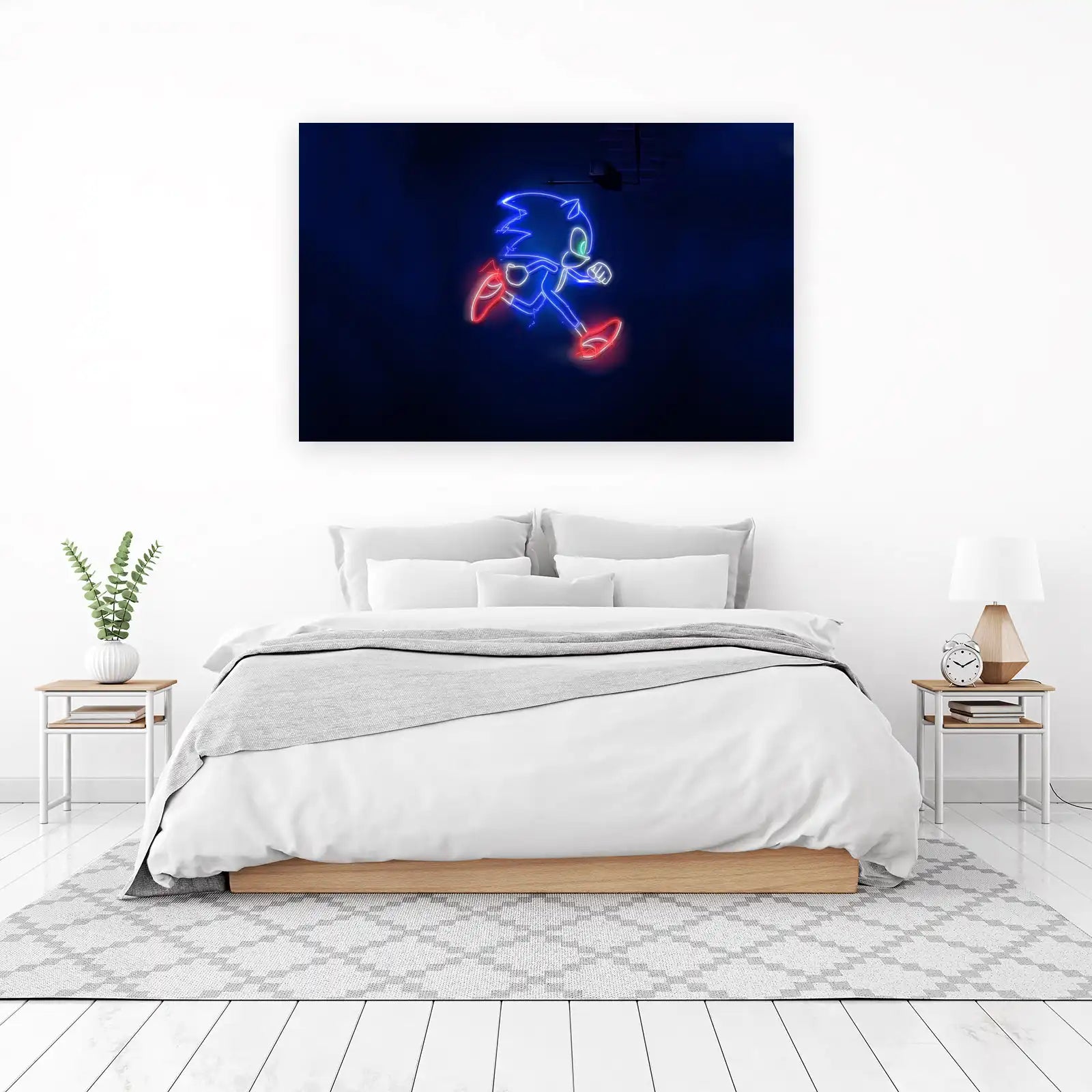 Sonic Neon Speed Wall Art