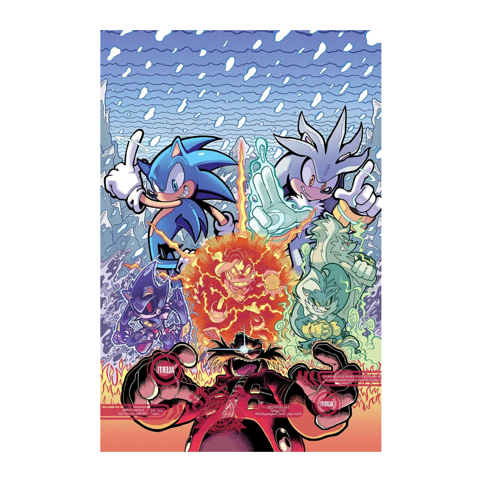 Sonic vs Eggman Epic Battle Wall Art