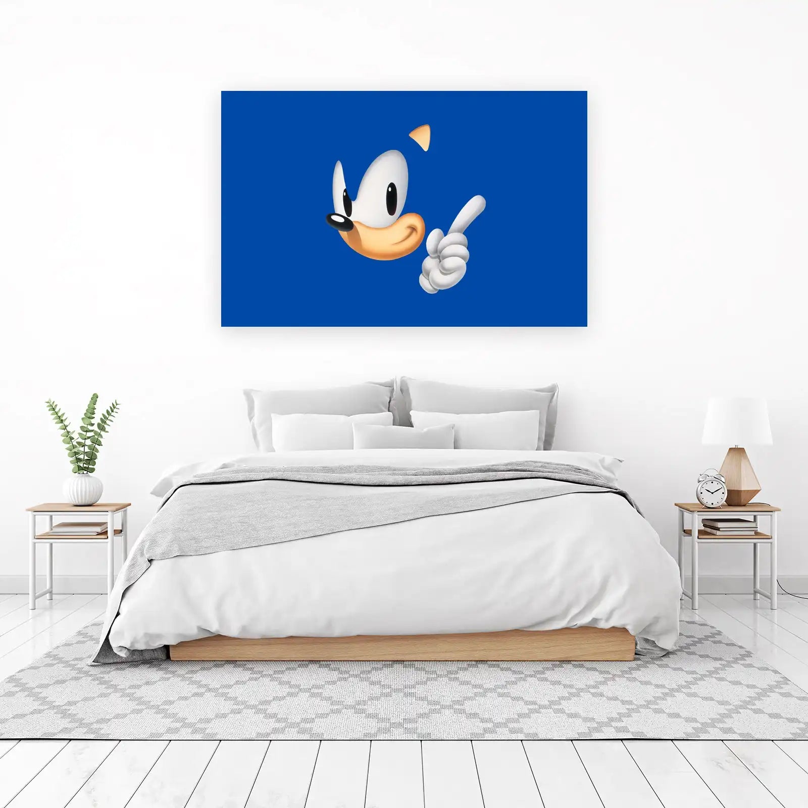 Retro Sonic Speedster Wall Art