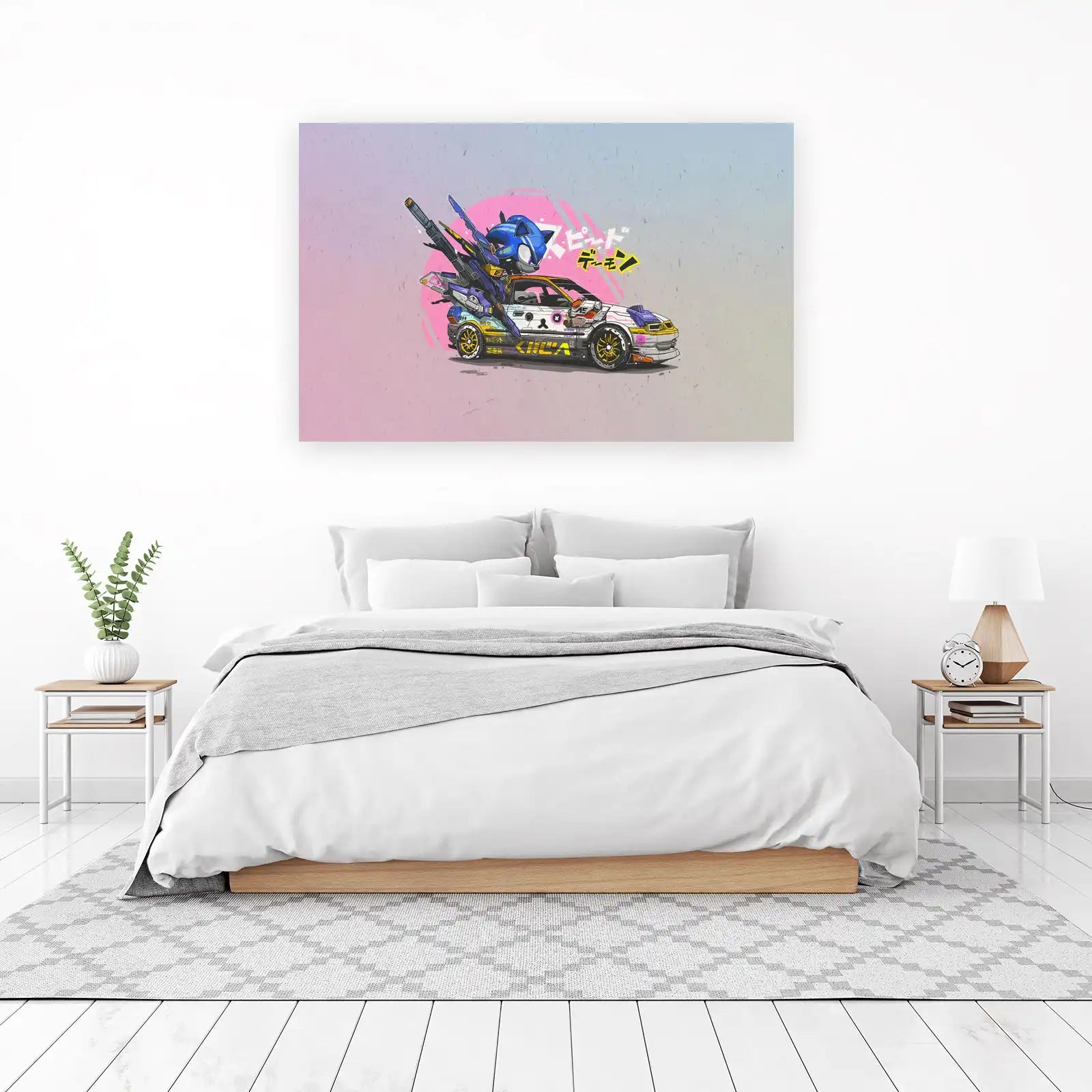 Sonic Speed Demon Custom Car Wall Art