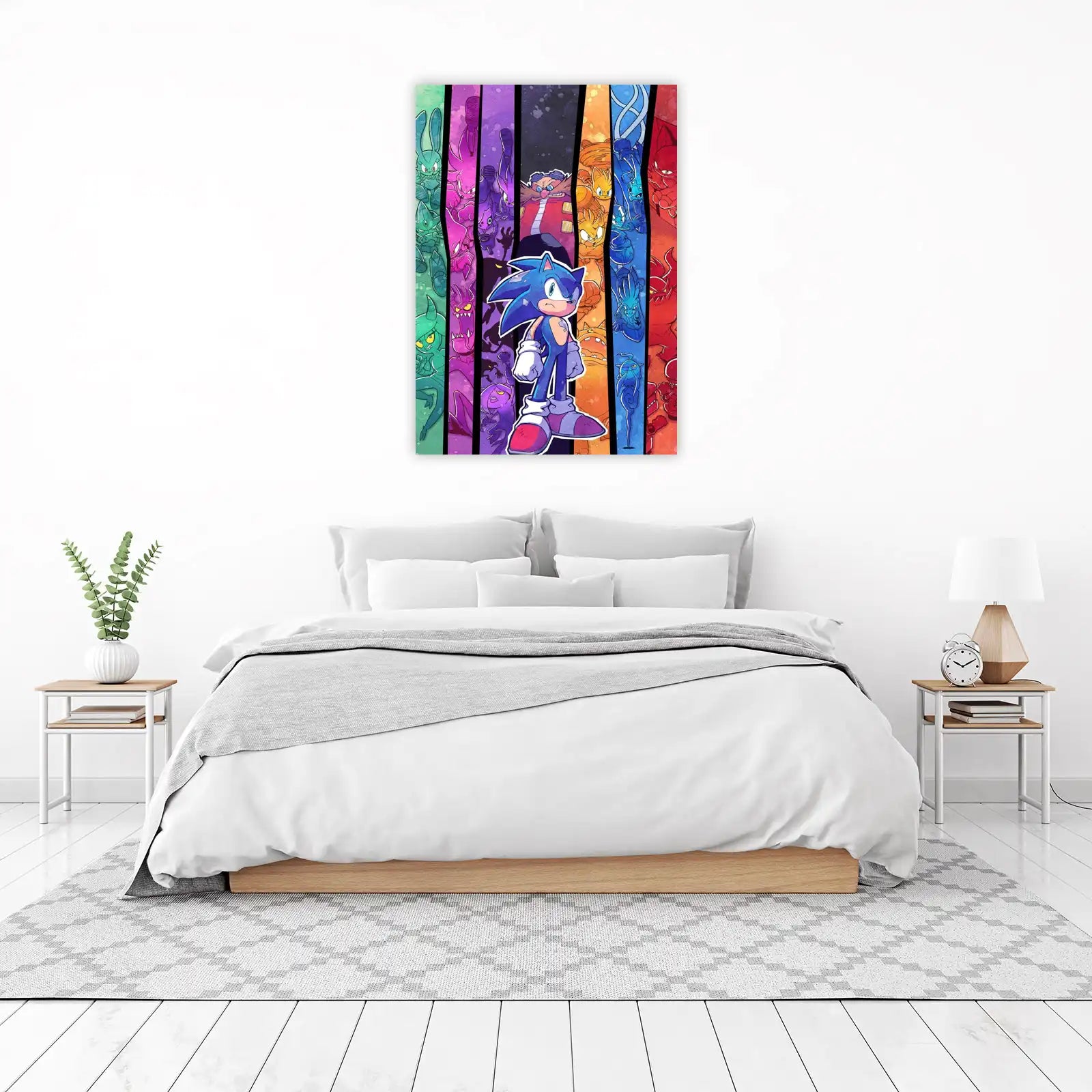 Sonic the Hedgehog Character Collage Wall Art