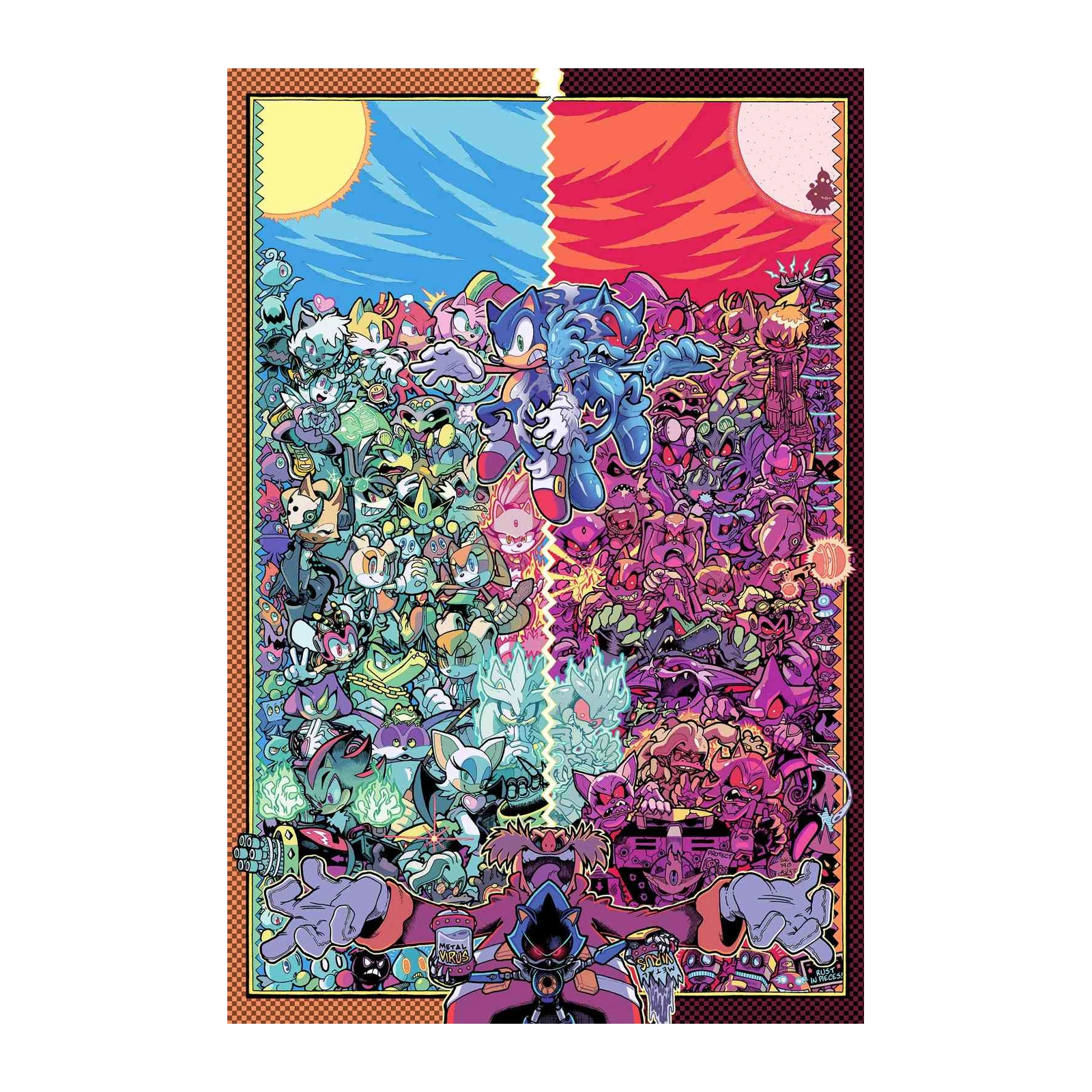Epic Sonic Generations Split Wall Art